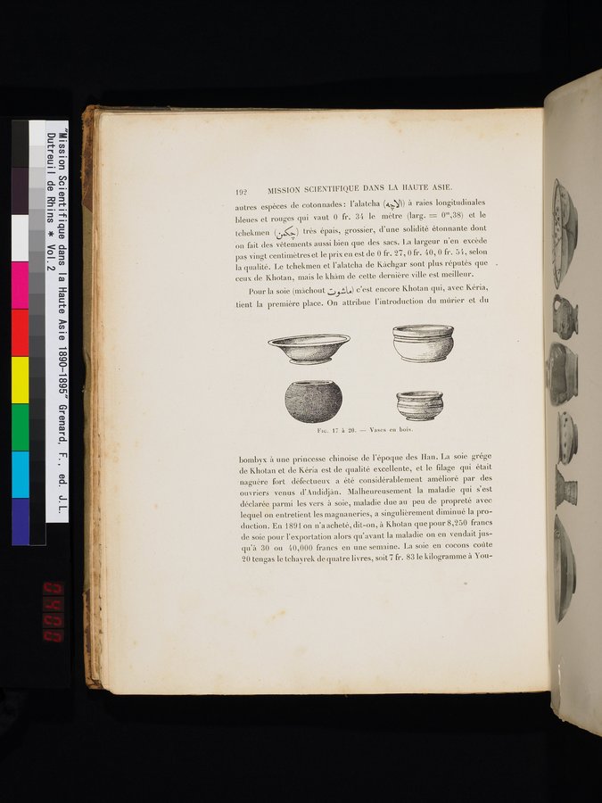 Mission Scientifique dans la Haute Asie 1890-1895 : vol.2 / 212 ページ（カラー画像）