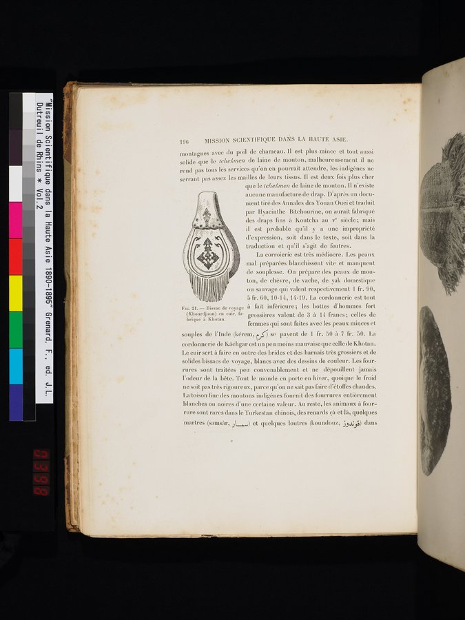 Mission Scientifique dans la Haute Asie 1890-1895 : vol.2 / 220 ページ（カラー画像）