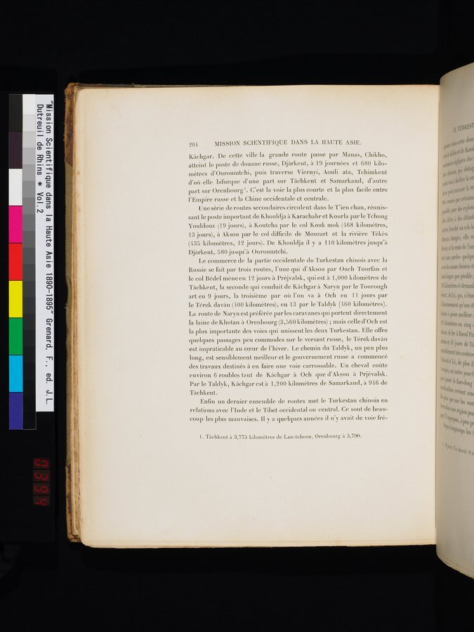 Mission Scientifique dans la Haute Asie 1890-1895 : vol.2 / Page 230 (Color Image)