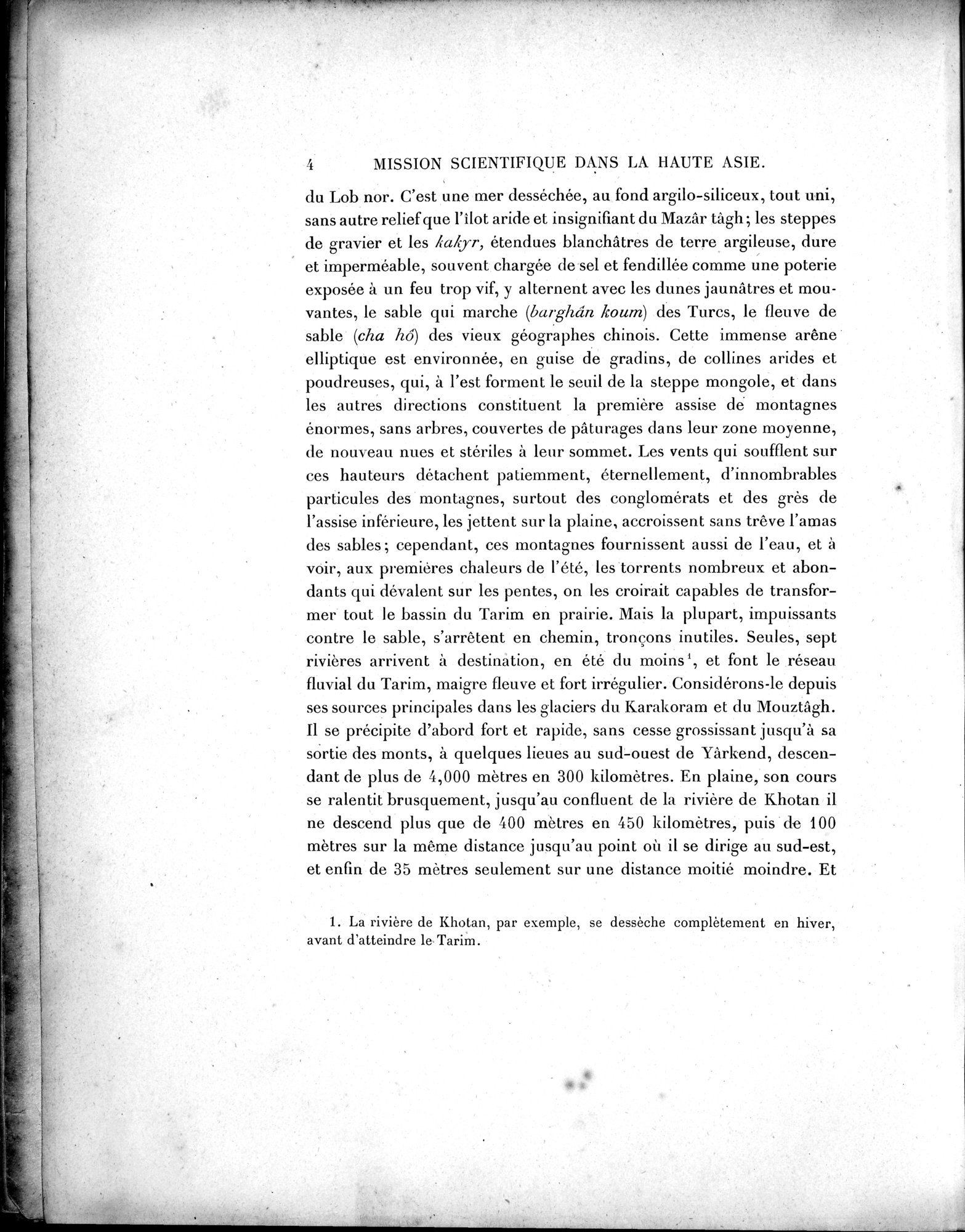 Mission Scientifique dans la Haute Asie 1890-1895 : vol.2 / Page 14 (Grayscale High Resolution Image)