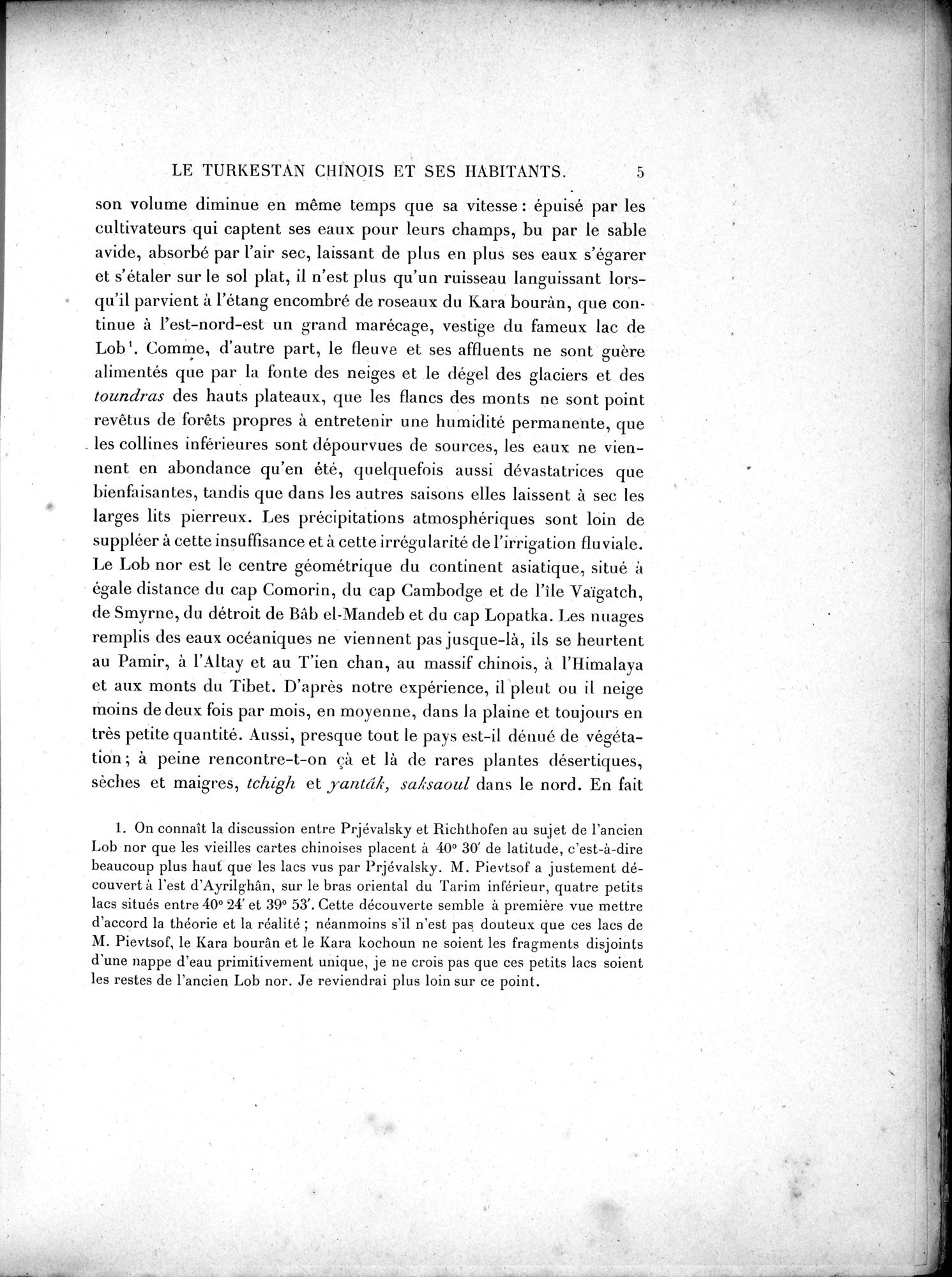 Mission Scientifique dans la Haute Asie 1890-1895 : vol.2 / Page 15 (Grayscale High Resolution Image)
