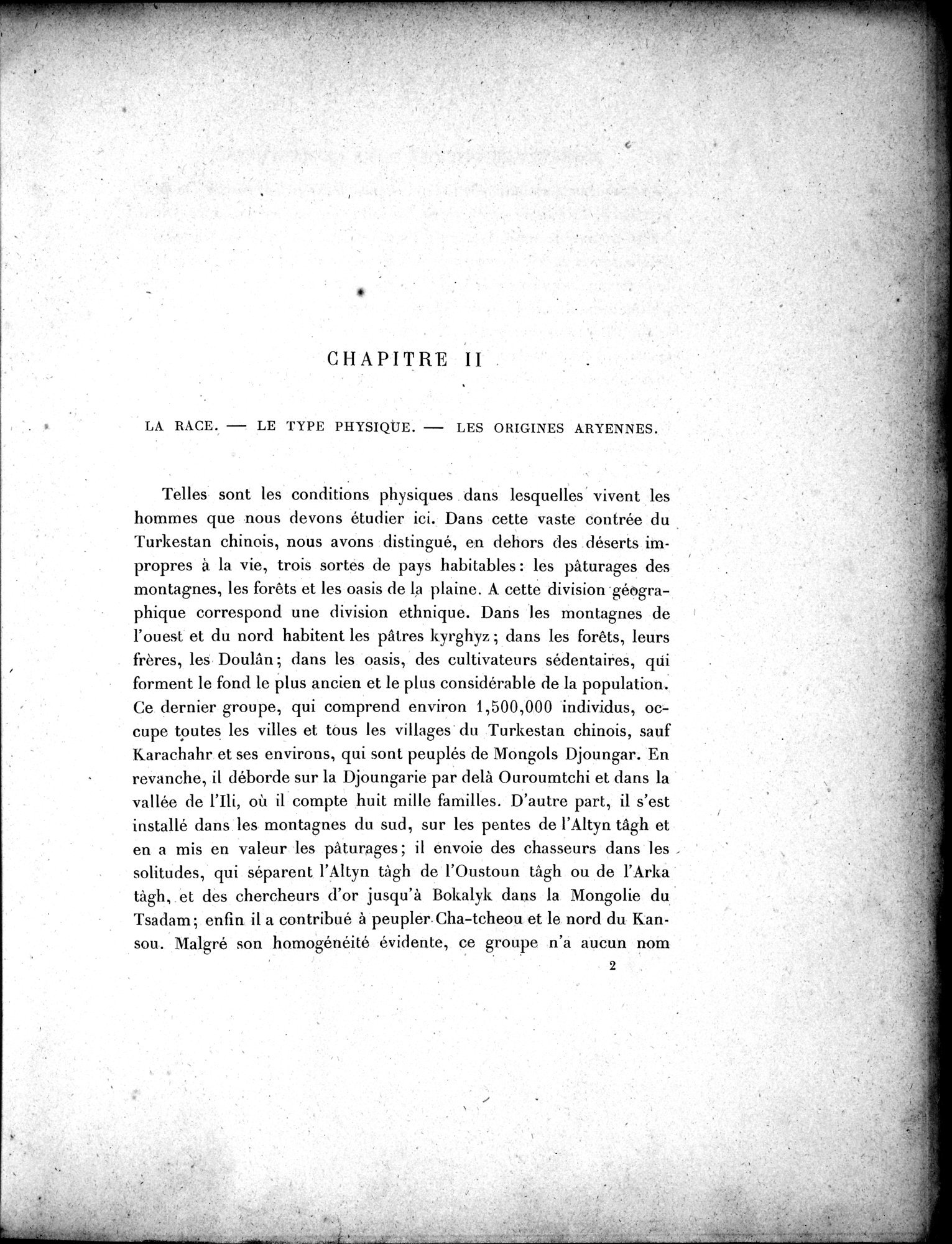 Mission Scientifique dans la Haute Asie 1890-1895 : vol.2 / Page 19 (Grayscale High Resolution Image)