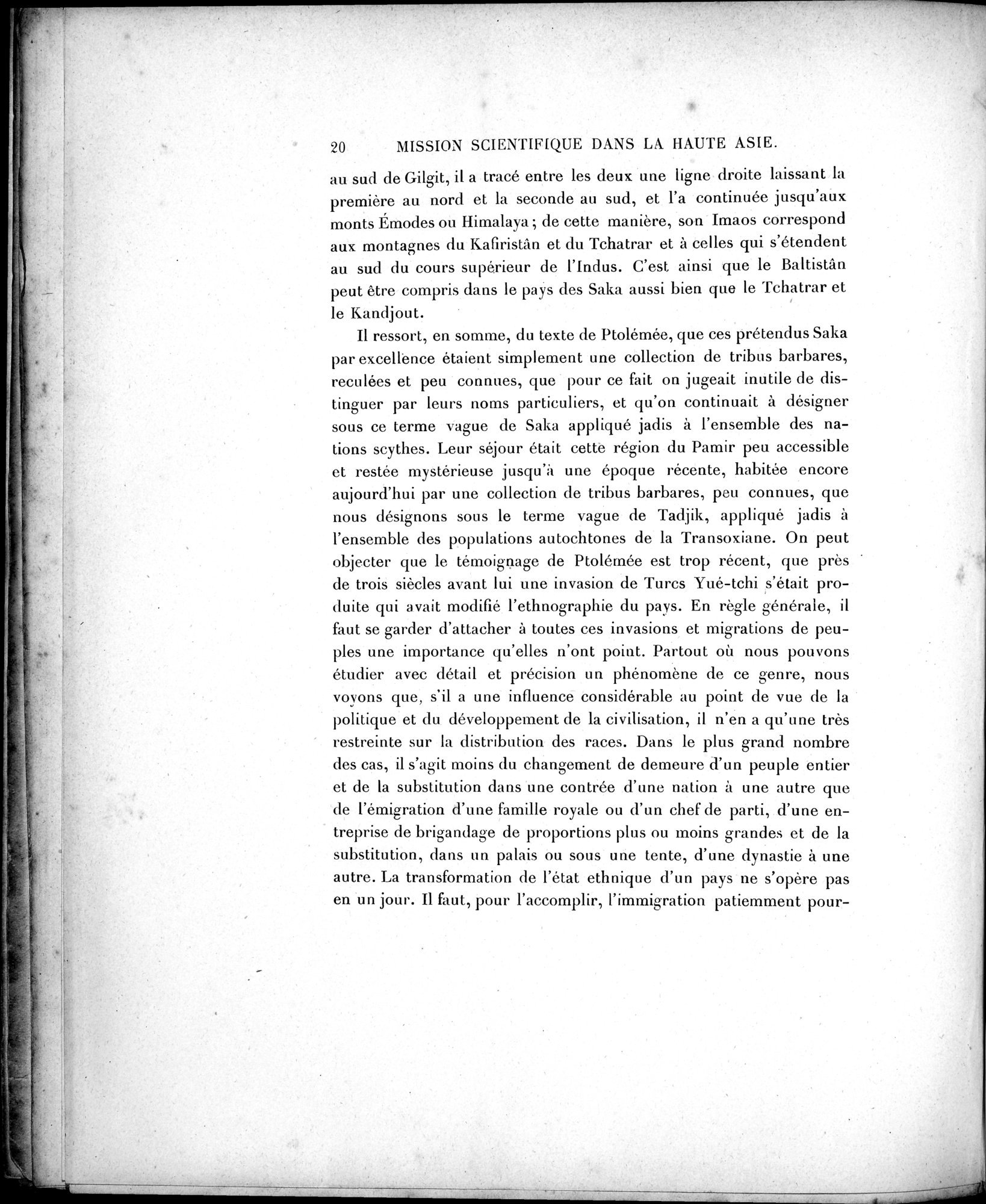 Mission Scientifique dans la Haute Asie 1890-1895 : vol.2 / Page 32 (Grayscale High Resolution Image)