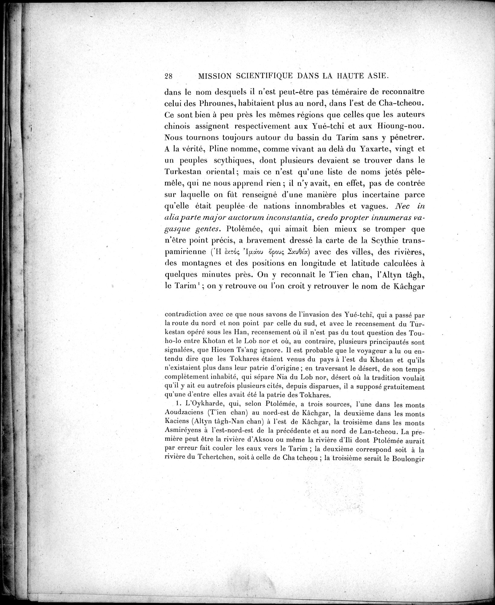Mission Scientifique dans la Haute Asie 1890-1895 : vol.2 / Page 40 (Grayscale High Resolution Image)