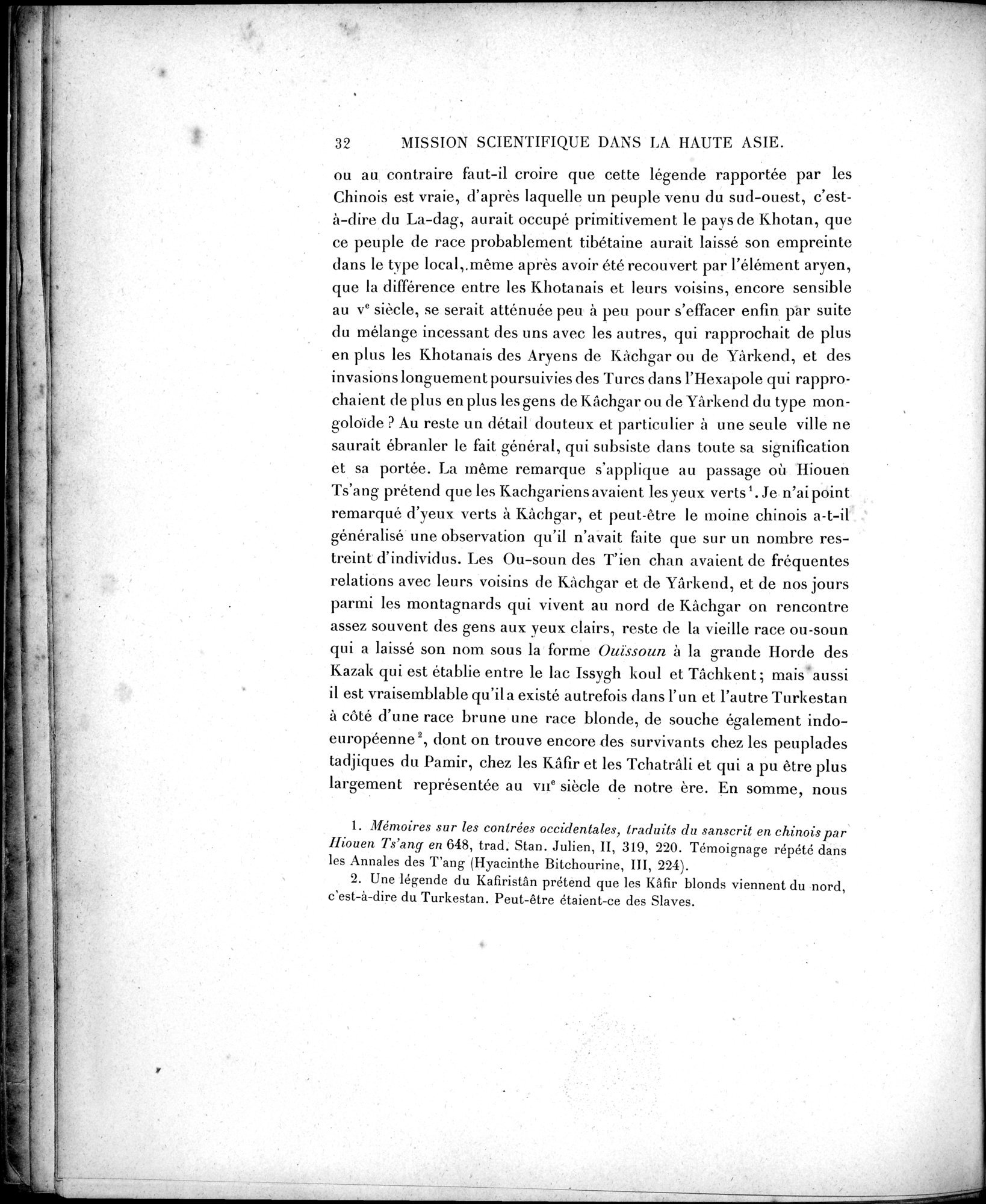 Mission Scientifique dans la Haute Asie 1890-1895 : vol.2 / Page 44 (Grayscale High Resolution Image)