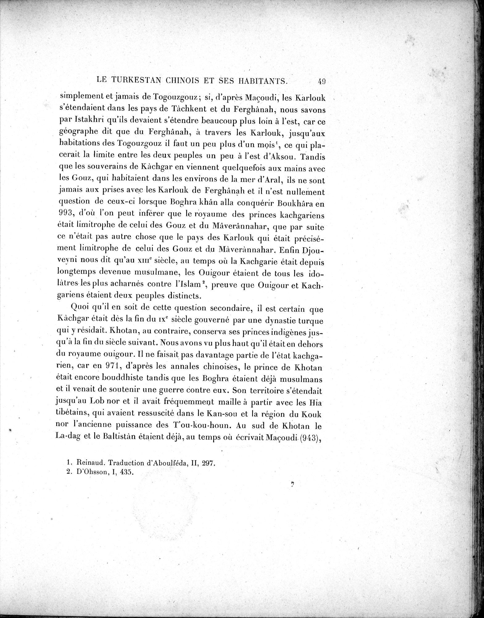 Mission Scientifique dans la Haute Asie 1890-1895 : vol.2 / 61 ページ（白黒高解像度画像）