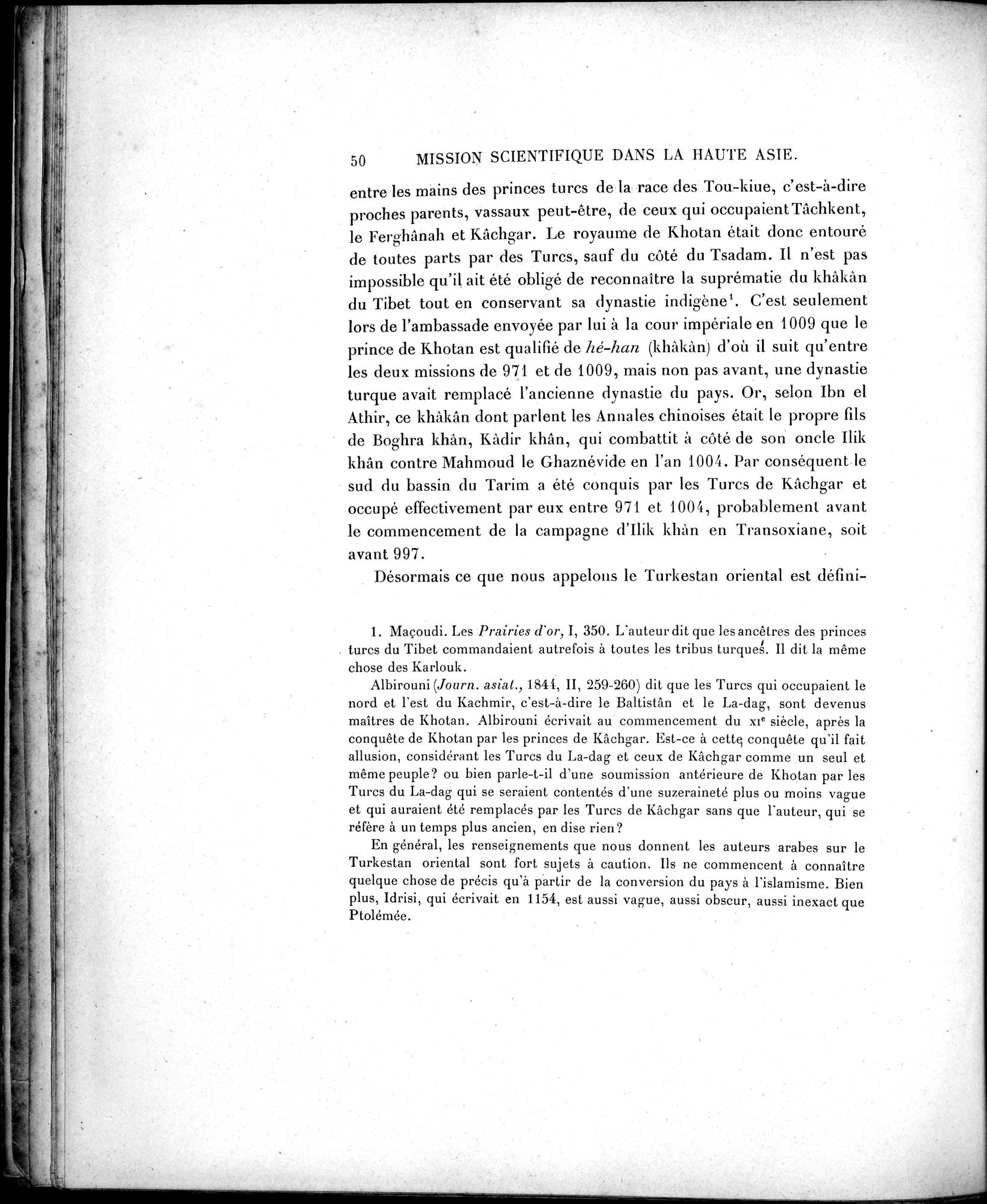Mission Scientifique dans la Haute Asie 1890-1895 : vol.2 / 62 ページ（白黒高解像度画像）