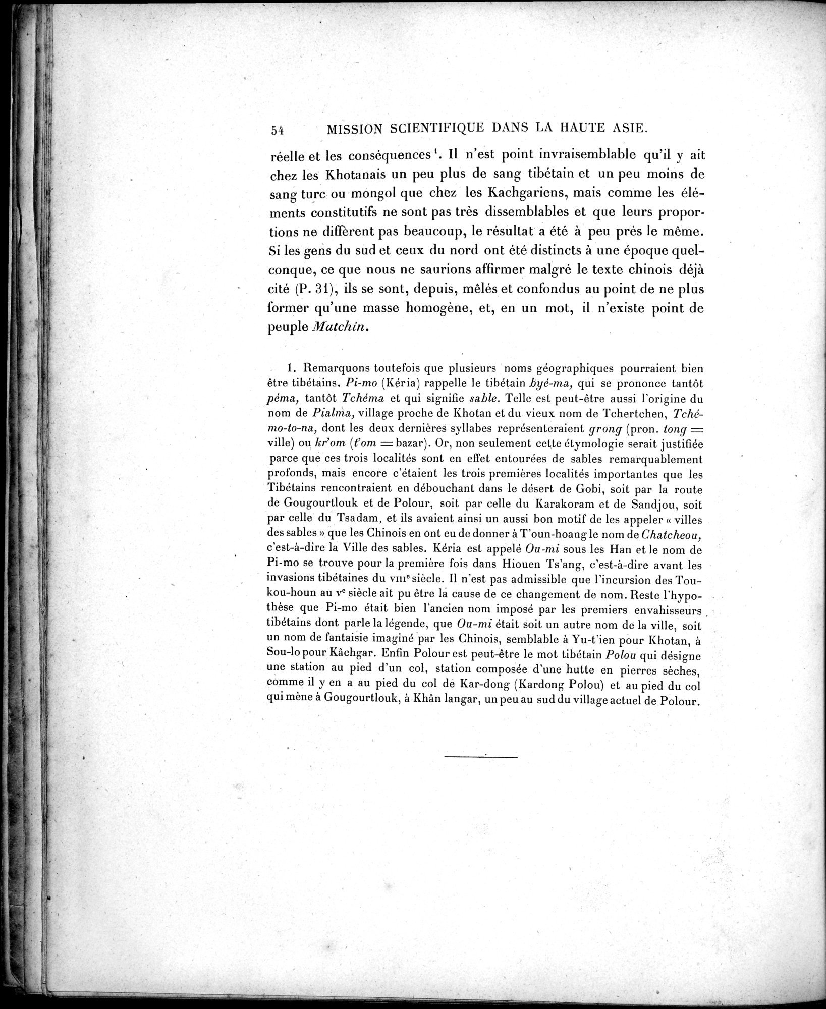 Mission Scientifique dans la Haute Asie 1890-1895 : vol.2 / Page 66 (Grayscale High Resolution Image)