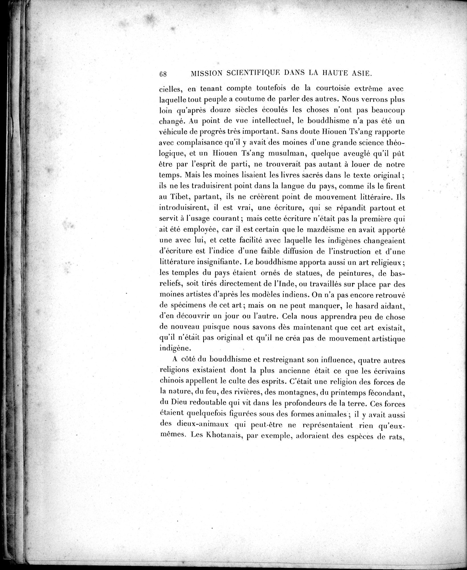 Mission Scientifique dans la Haute Asie 1890-1895 : vol.2 / Page 80 (Grayscale High Resolution Image)
