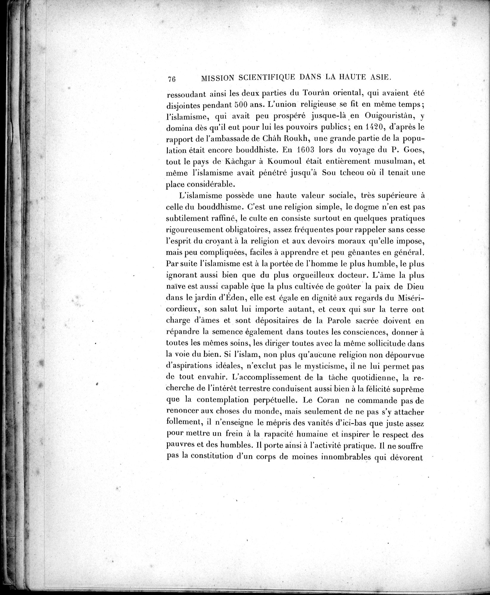 Mission Scientifique dans la Haute Asie 1890-1895 : vol.2 / Page 88 (Grayscale High Resolution Image)