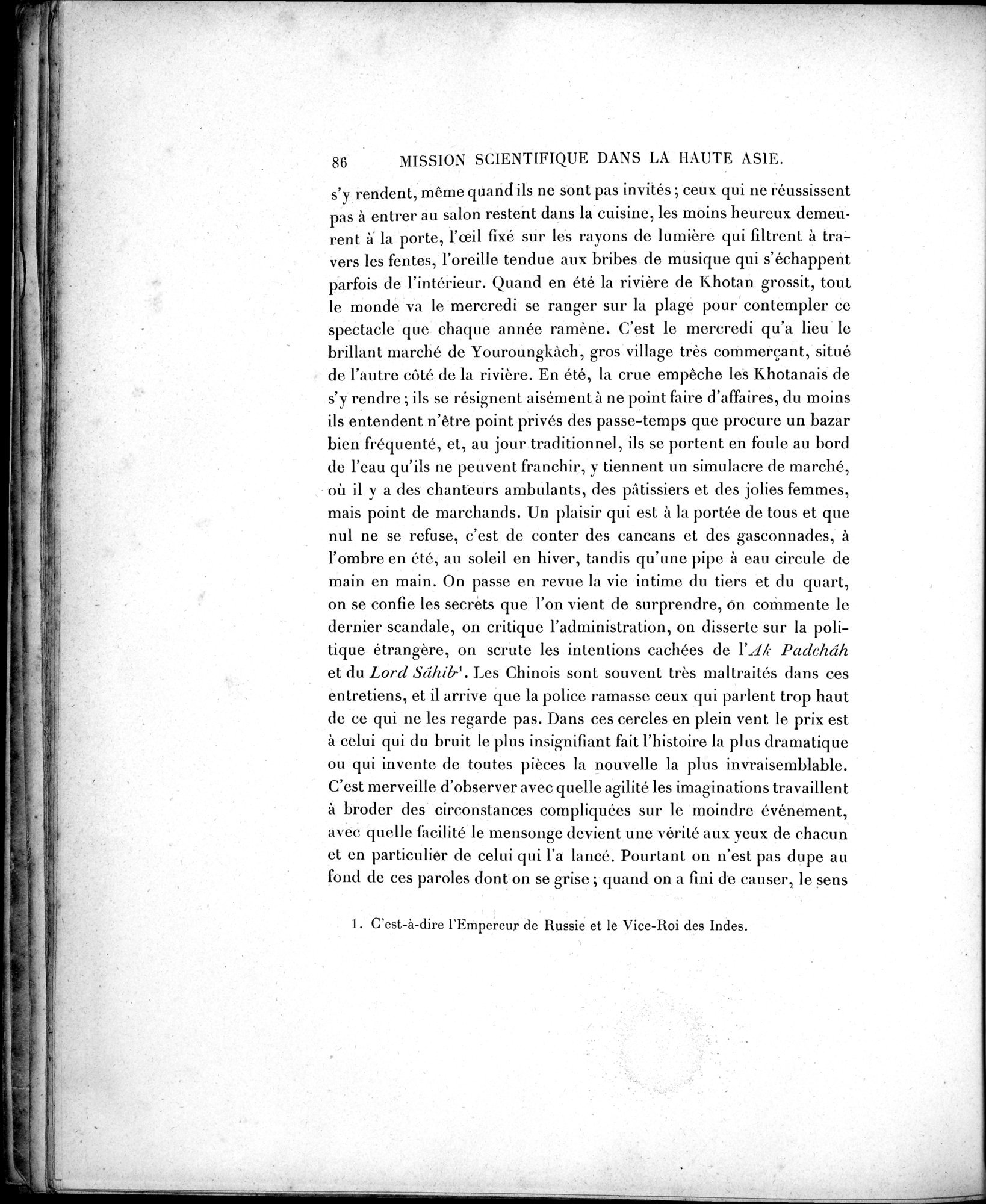 Mission Scientifique dans la Haute Asie 1890-1895 : vol.2 / Page 98 (Grayscale High Resolution Image)