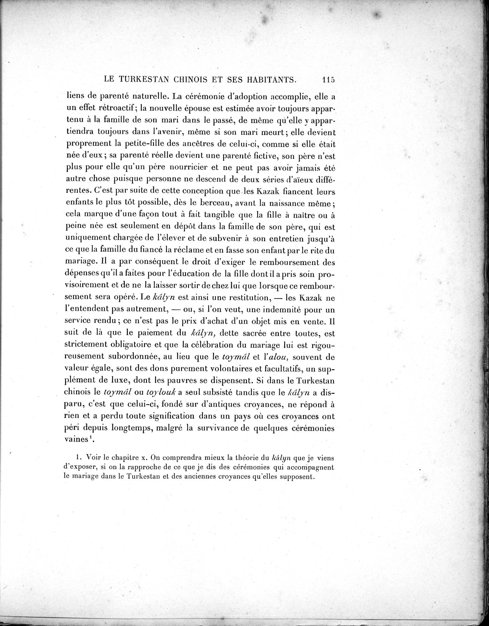 Mission Scientifique dans la Haute Asie 1890-1895 : vol.2 / Page 131 (Grayscale High Resolution Image)