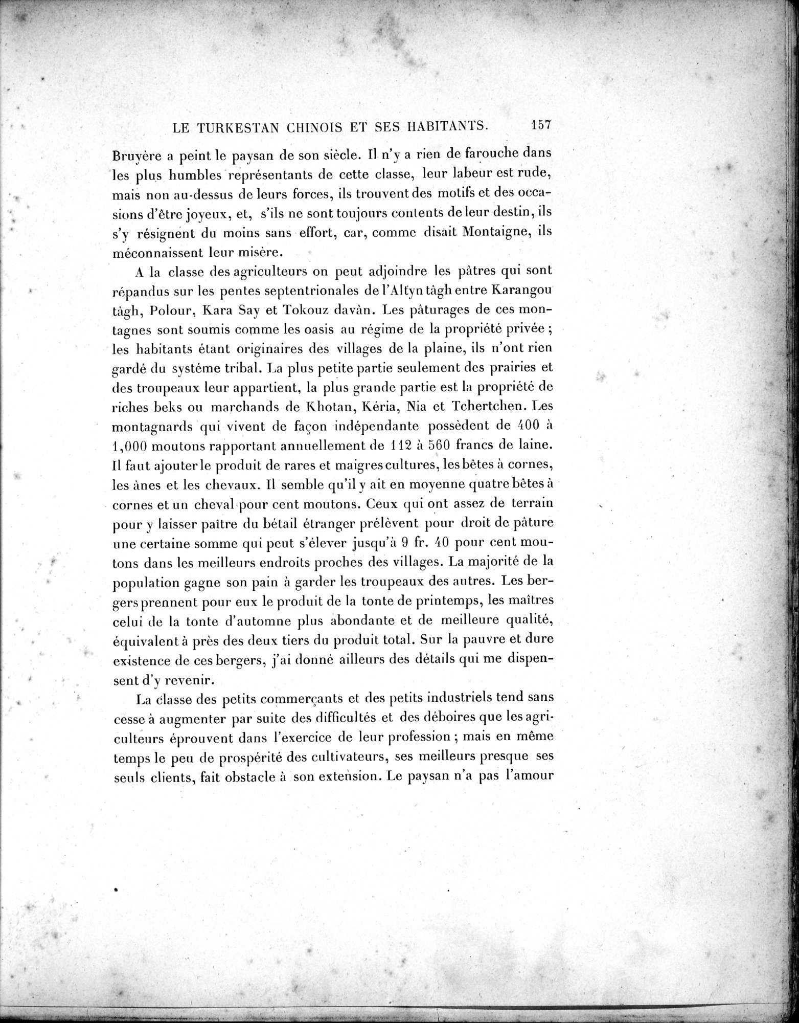 Mission Scientifique dans la Haute Asie 1890-1895 : vol.2 / 173 ページ（白黒高解像度画像）