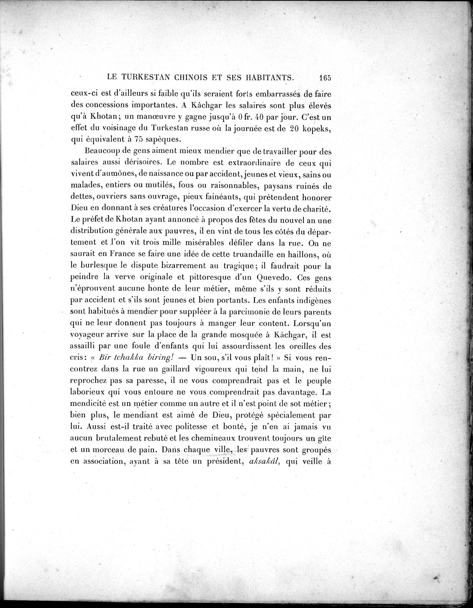 Mission Scientifique dans la Haute Asie 1890-1895 : vol.2 / 181 ページ（白黒高解像度画像）