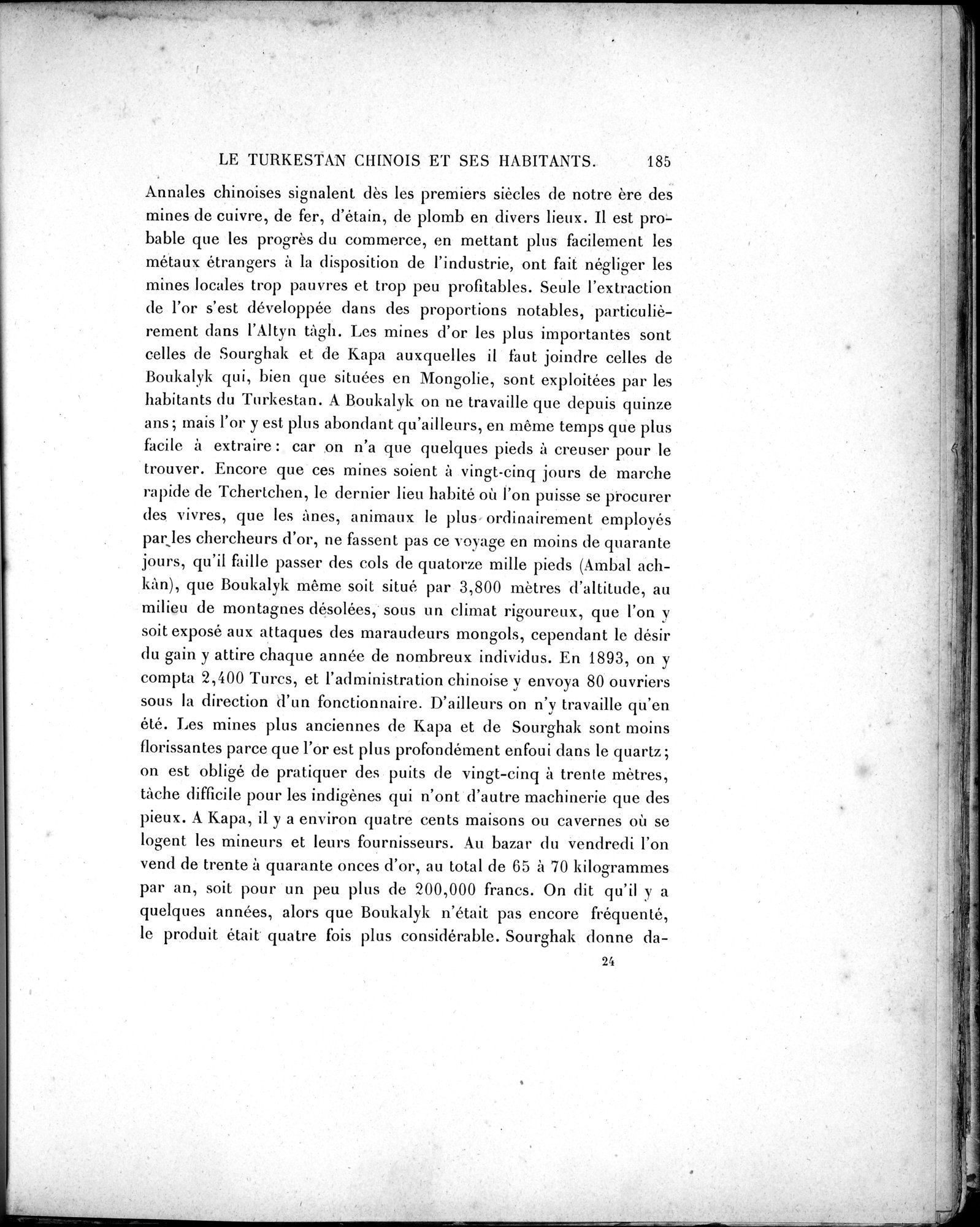 Mission Scientifique dans la Haute Asie 1890-1895 : vol.2 / 203 ページ（白黒高解像度画像）
