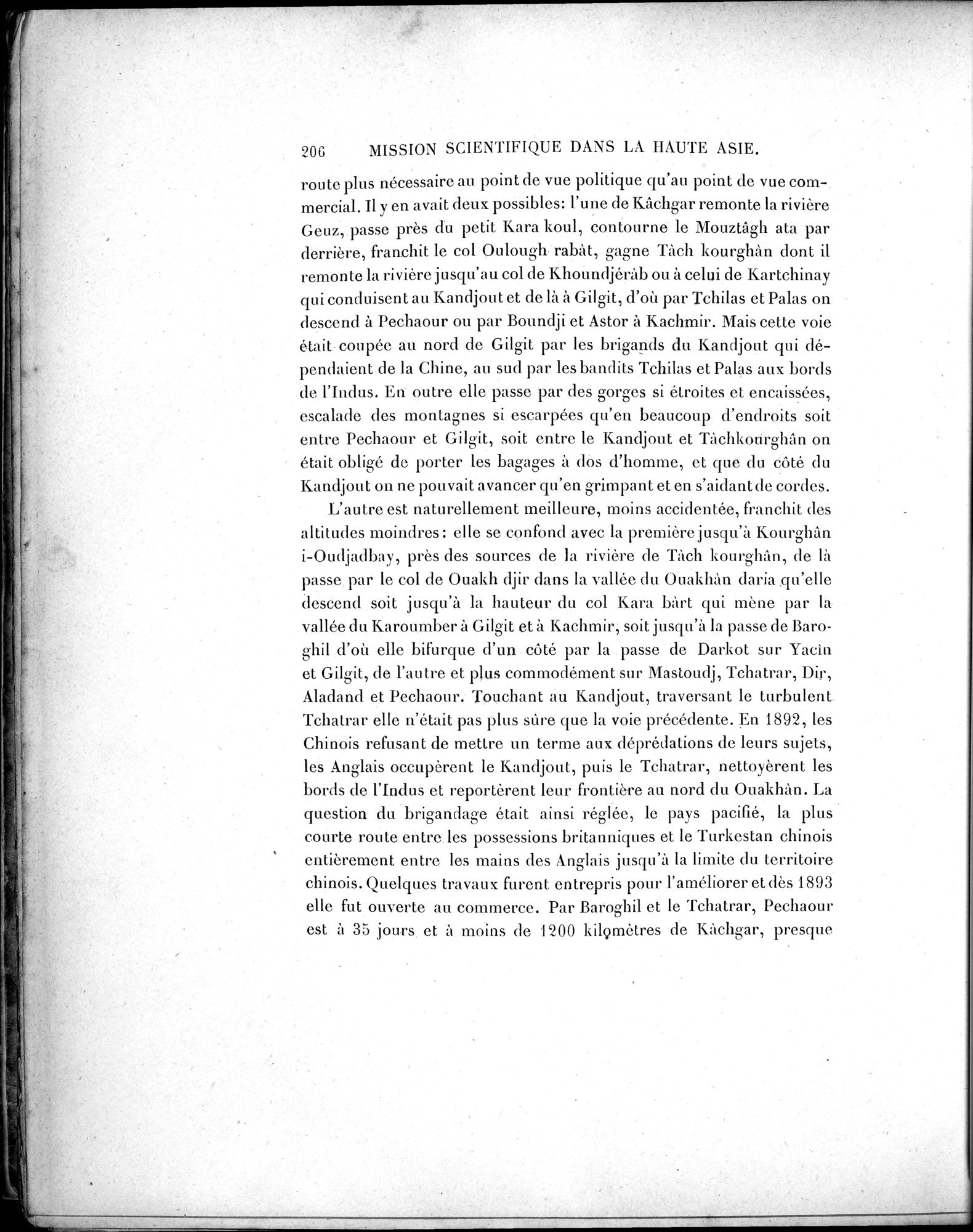Mission Scientifique dans la Haute Asie 1890-1895 : vol.2 / 232 ページ（白黒高解像度画像）