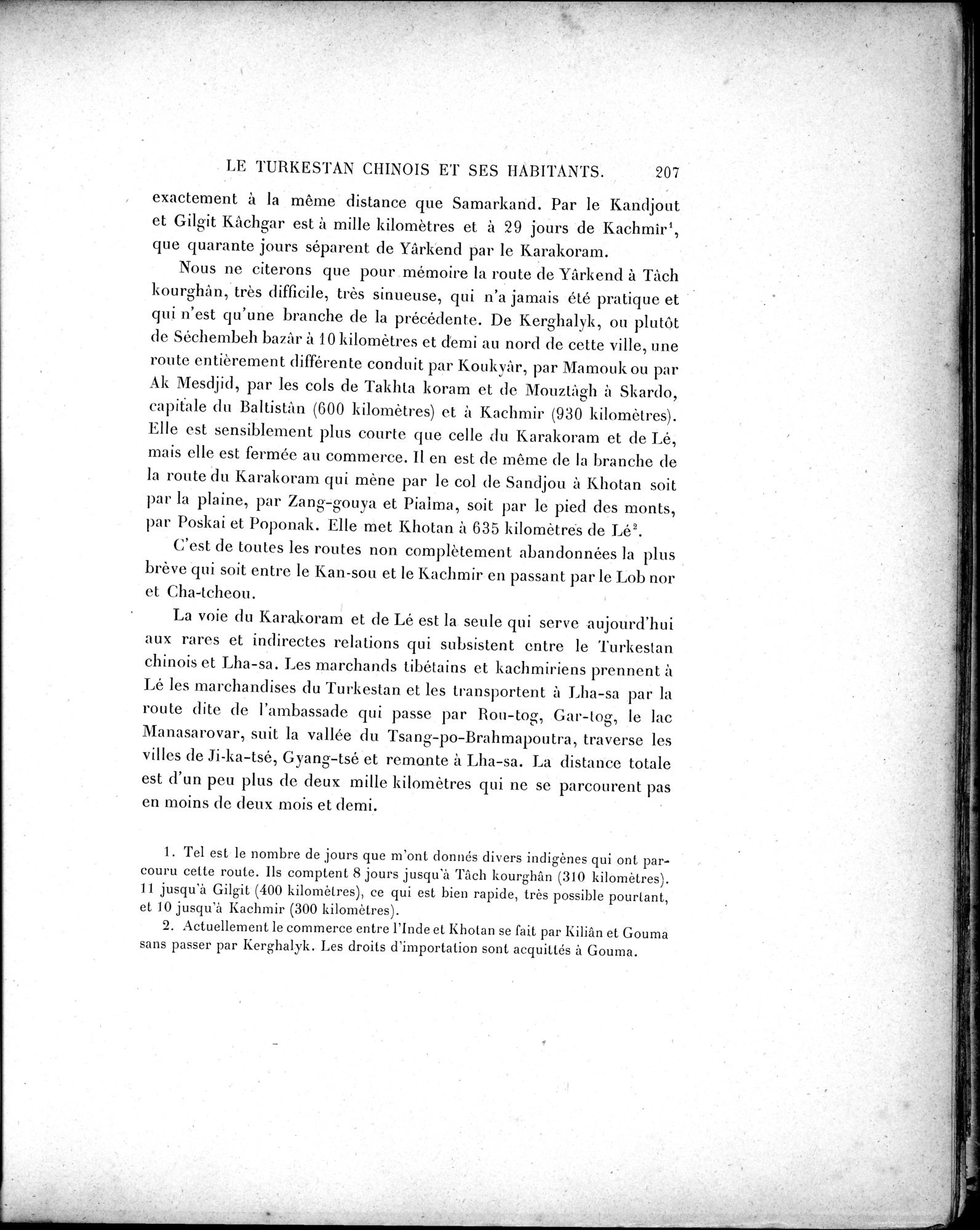 Mission Scientifique dans la Haute Asie 1890-1895 : vol.2 / 233 ページ（白黒高解像度画像）