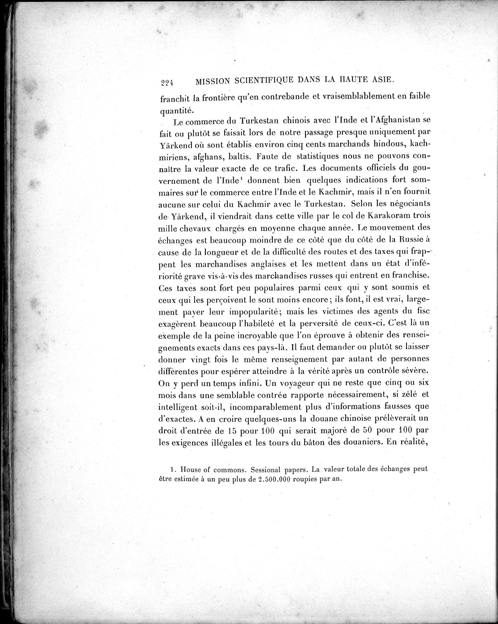 Mission Scientifique dans la Haute Asie 1890-1895 : vol.2 / Page 250 (Grayscale High Resolution Image)