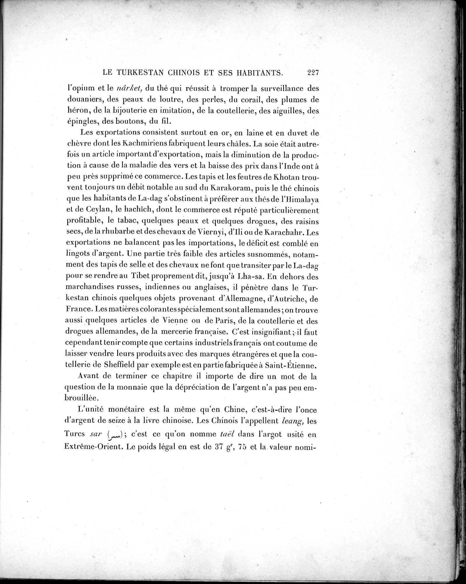 Mission Scientifique dans la Haute Asie 1890-1895 : vol.2 / 253 ページ（白黒高解像度画像）