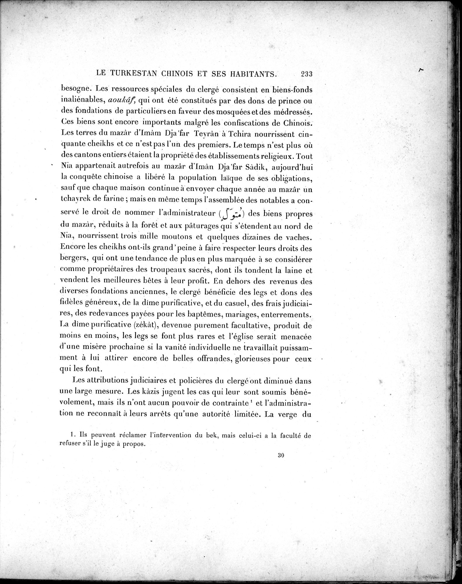 Mission Scientifique dans la Haute Asie 1890-1895 : vol.2 / Page 259 (Grayscale High Resolution Image)