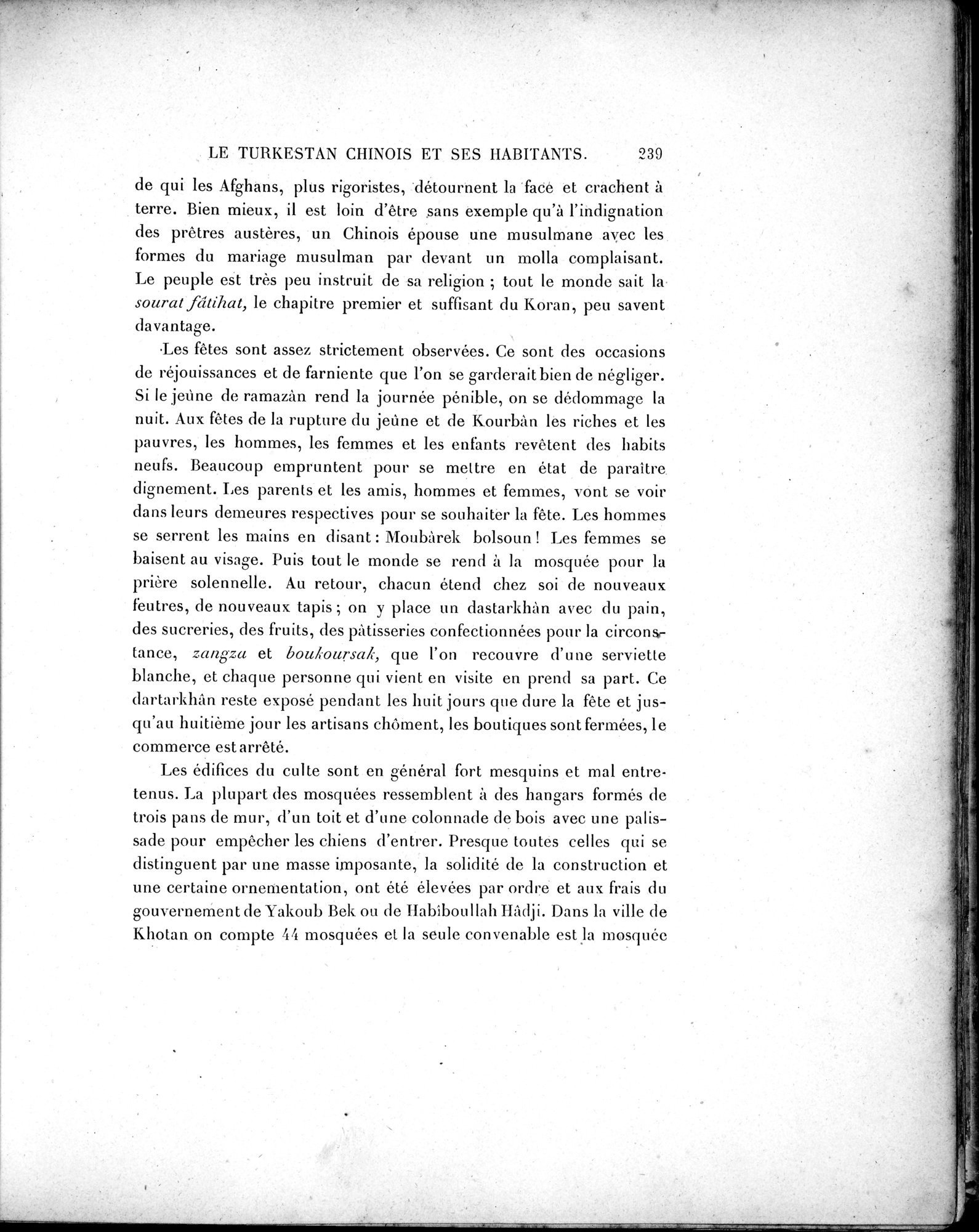 Mission Scientifique dans la Haute Asie 1890-1895 : vol.2 / 265 ページ（白黒高解像度画像）