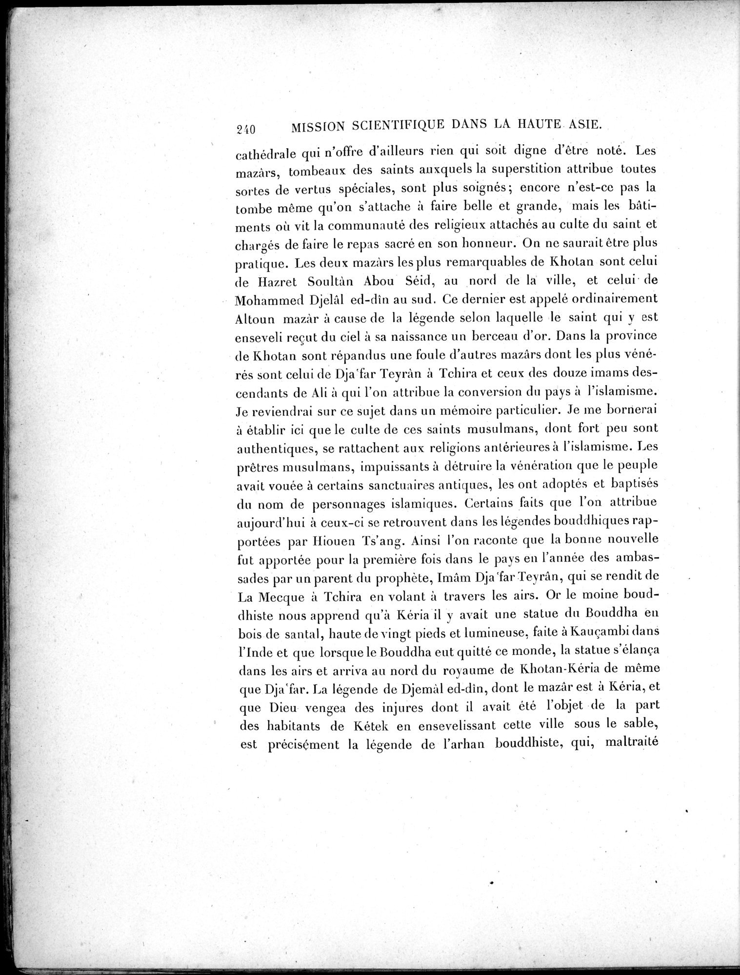 Mission Scientifique dans la Haute Asie 1890-1895 : vol.2 / 266 ページ（白黒高解像度画像）