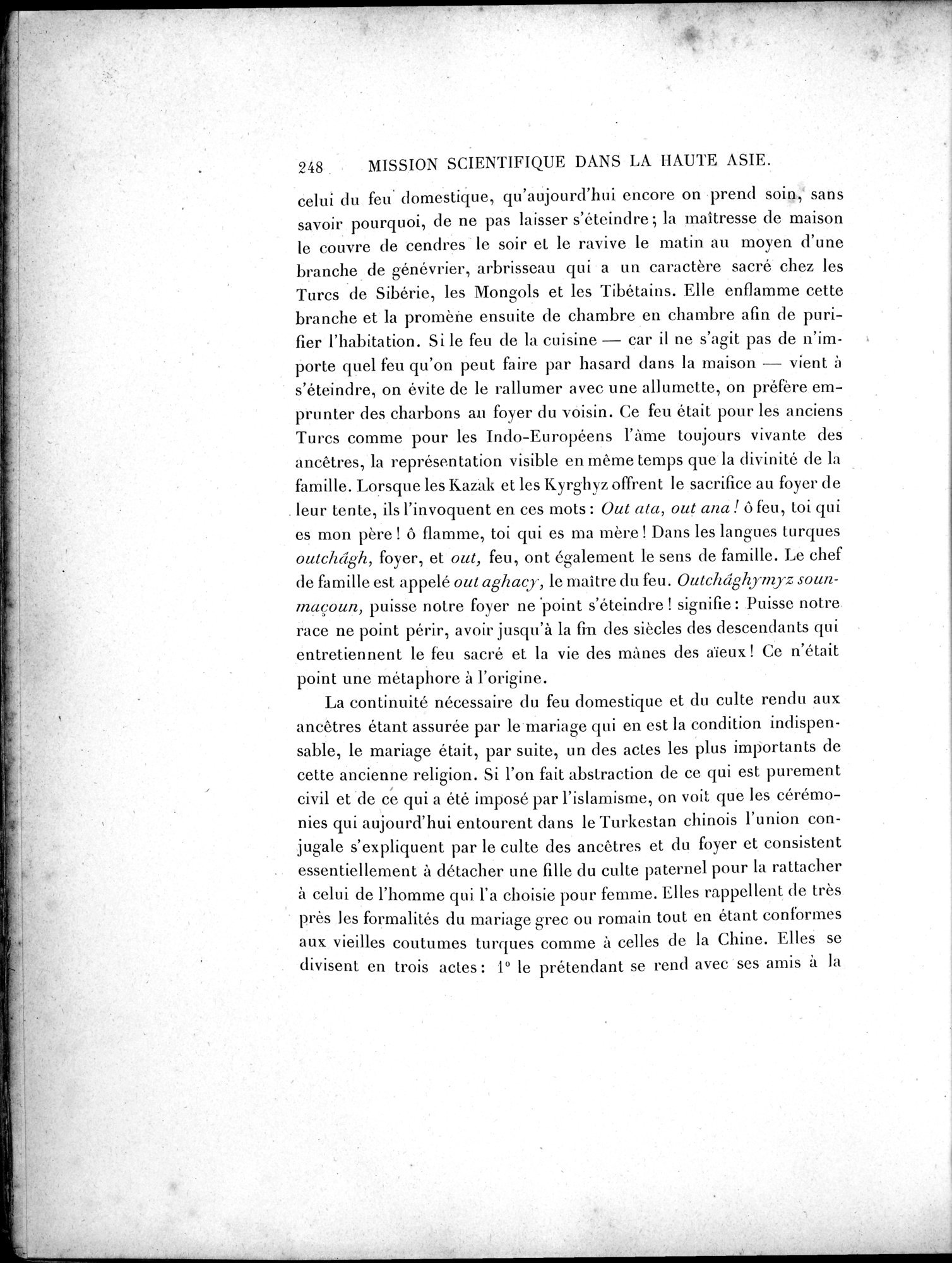 Mission Scientifique dans la Haute Asie 1890-1895 : vol.2 / Page 274 (Grayscale High Resolution Image)