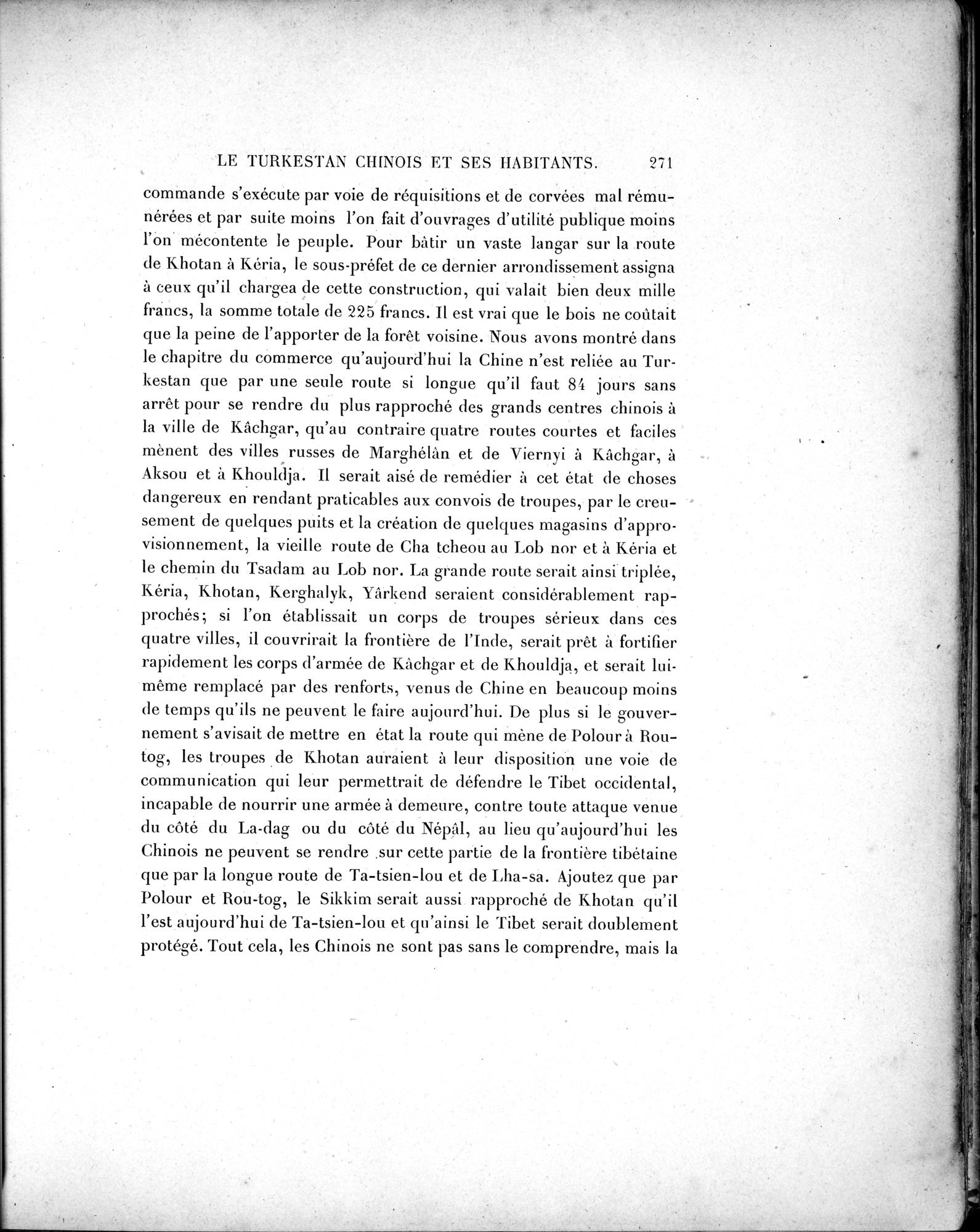Mission Scientifique dans la Haute Asie 1890-1895 : vol.2 / Page 297 (Grayscale High Resolution Image)