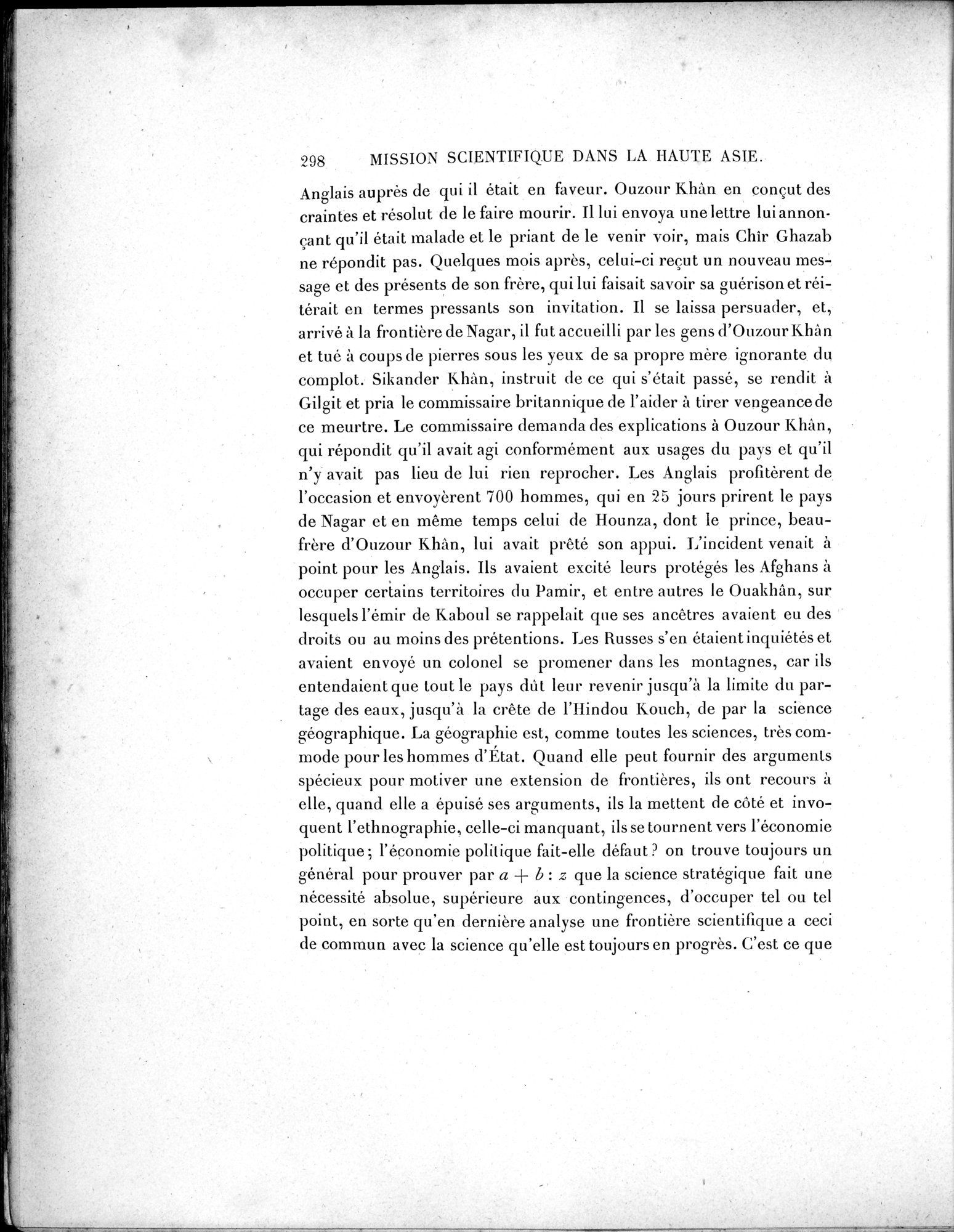 Mission Scientifique dans la Haute Asie 1890-1895 : vol.2 / Page 324 (Grayscale High Resolution Image)