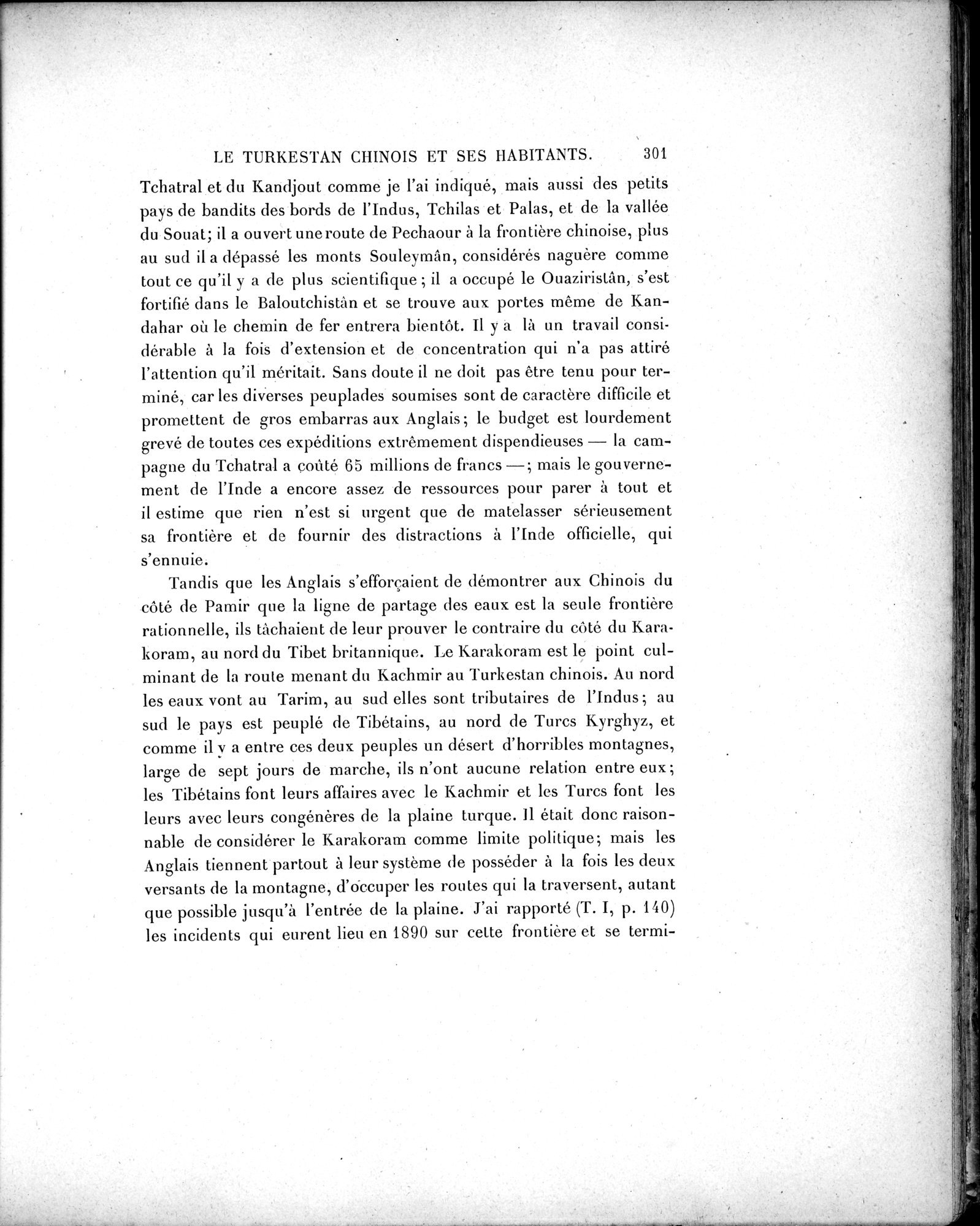 Mission Scientifique dans la Haute Asie 1890-1895 : vol.2 / 327 ページ（白黒高解像度画像）
