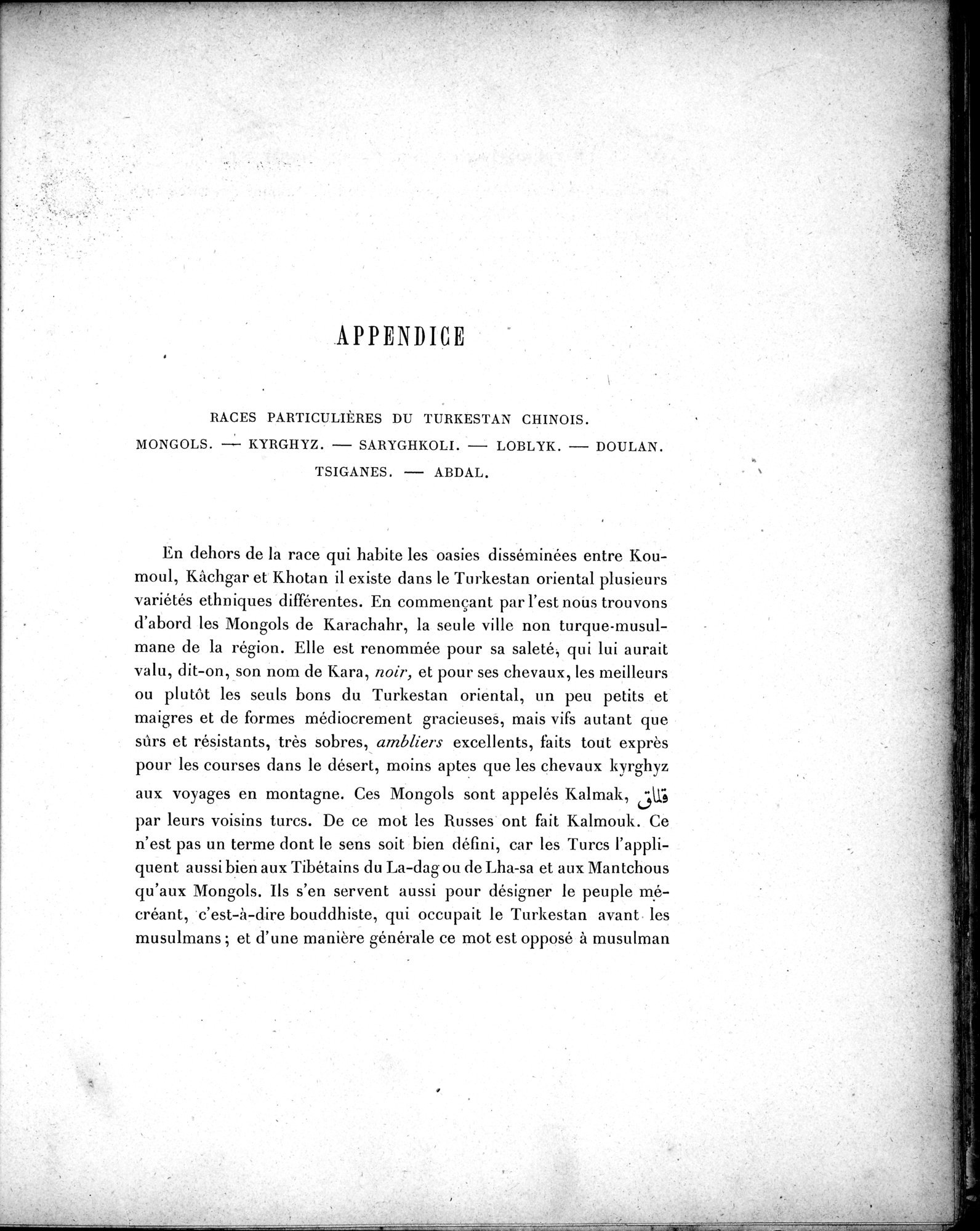 Mission Scientifique dans la Haute Asie 1890-1895 : vol.2 / Page 329 (Grayscale High Resolution Image)