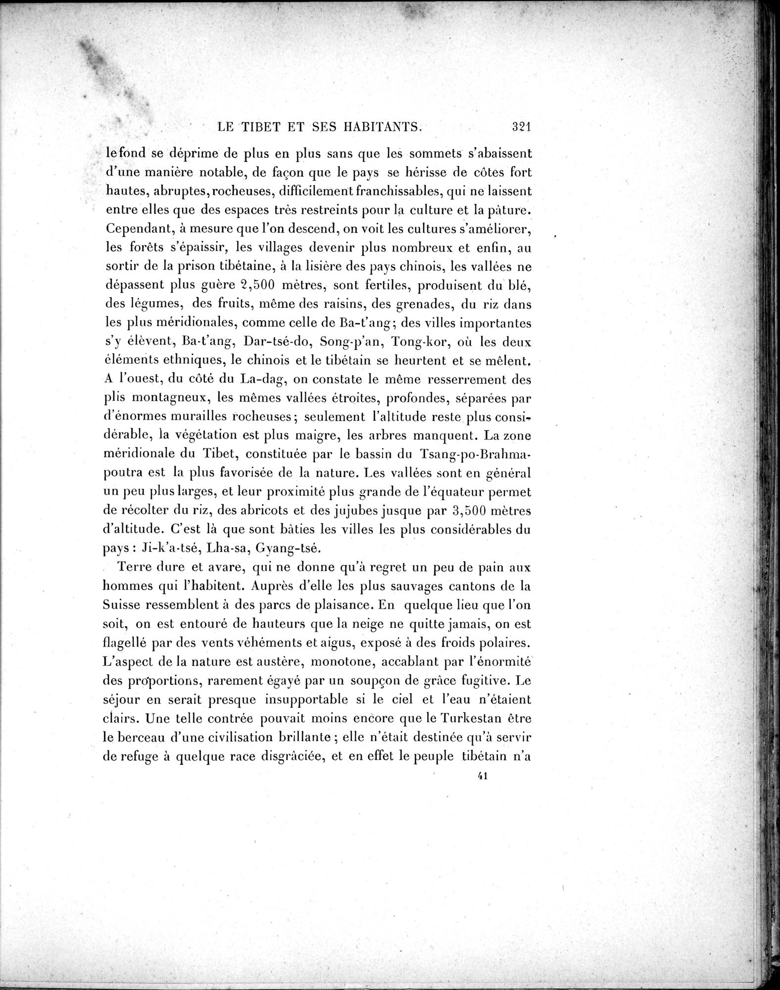 Mission Scientifique dans la Haute Asie 1890-1895 : vol.2 / 347 ページ（白黒高解像度画像）