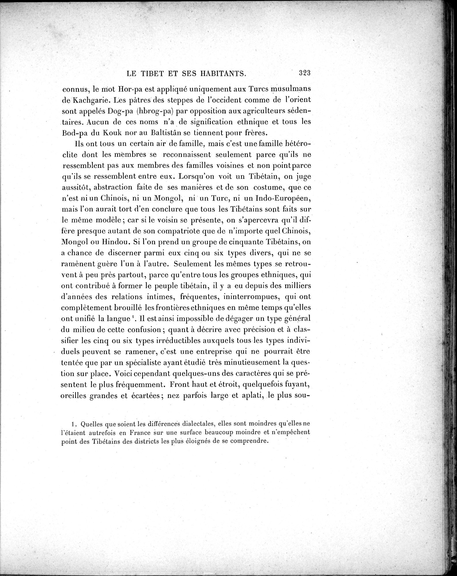 Mission Scientifique dans la Haute Asie 1890-1895 : vol.2 / Page 349 (Grayscale High Resolution Image)