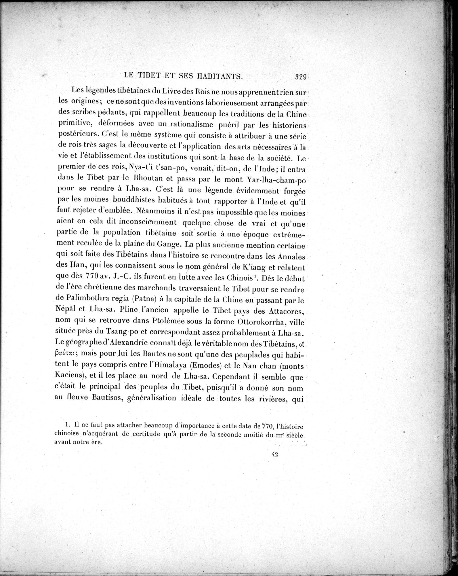 Mission Scientifique dans la Haute Asie 1890-1895 : vol.2 / 355 ページ（白黒高解像度画像）