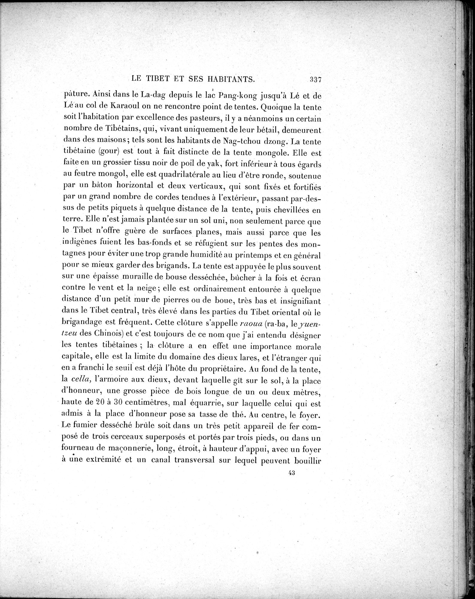 Mission Scientifique dans la Haute Asie 1890-1895 : vol.2 / Page 363 (Grayscale High Resolution Image)