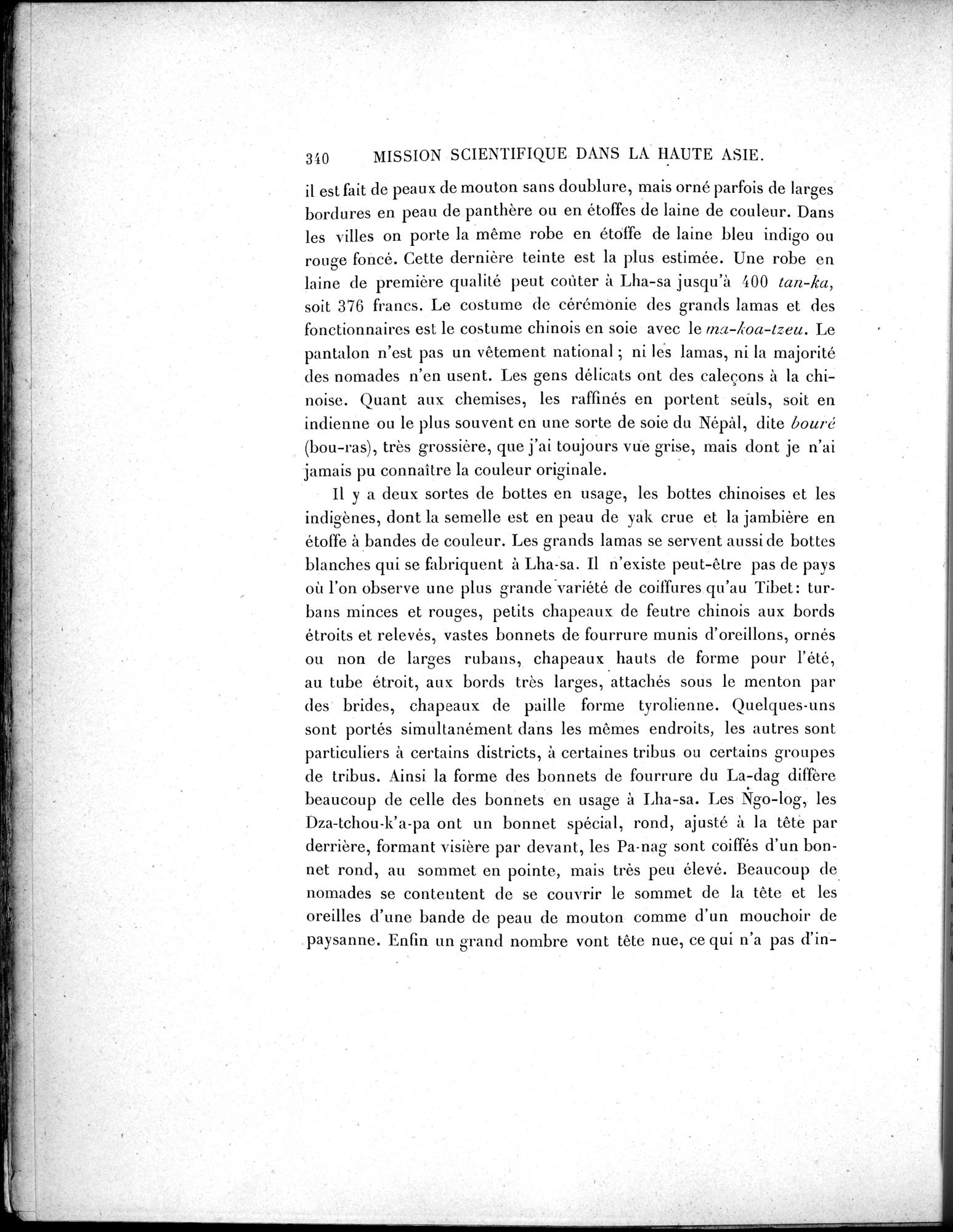 Mission Scientifique dans la Haute Asie 1890-1895 : vol.2 / 366 ページ（白黒高解像度画像）