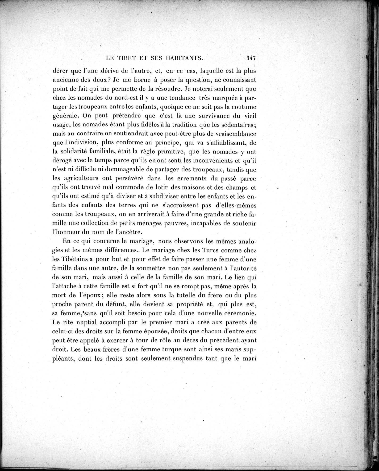 Mission Scientifique dans la Haute Asie 1890-1895 : vol.2 / 373 ページ（白黒高解像度画像）