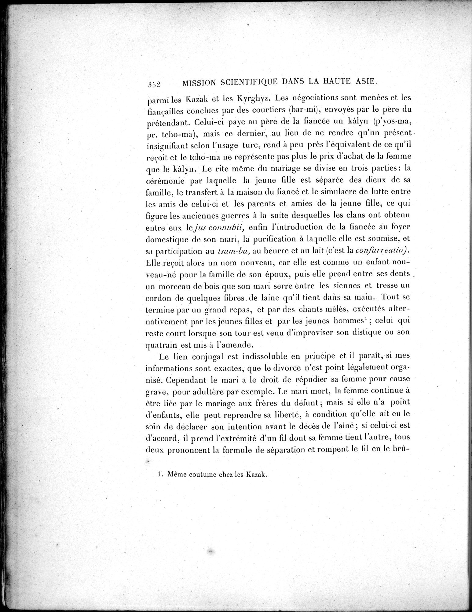 Mission Scientifique dans la Haute Asie 1890-1895 : vol.2 / Page 378 (Grayscale High Resolution Image)