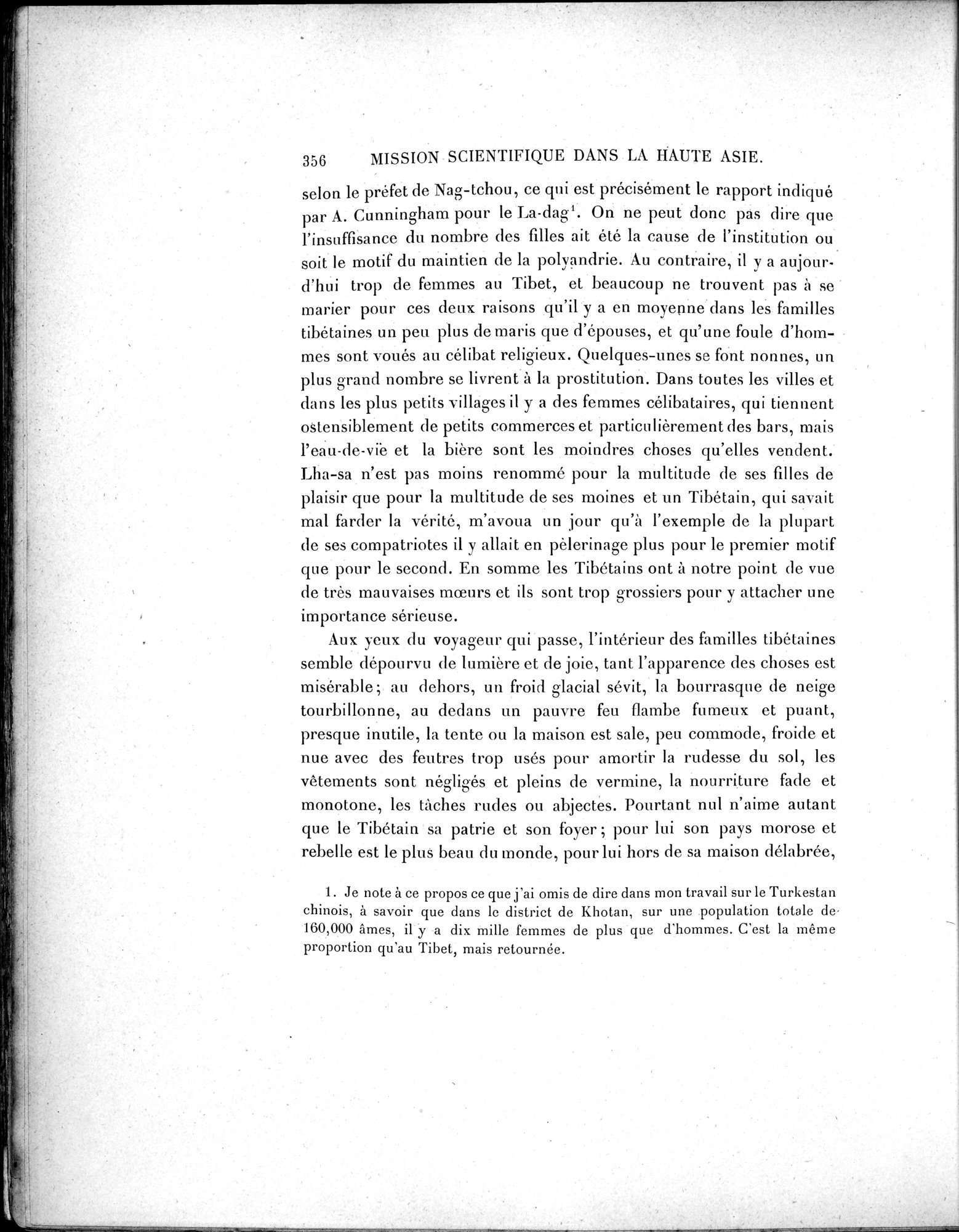 Mission Scientifique dans la Haute Asie 1890-1895 : vol.2 / 382 ページ（白黒高解像度画像）