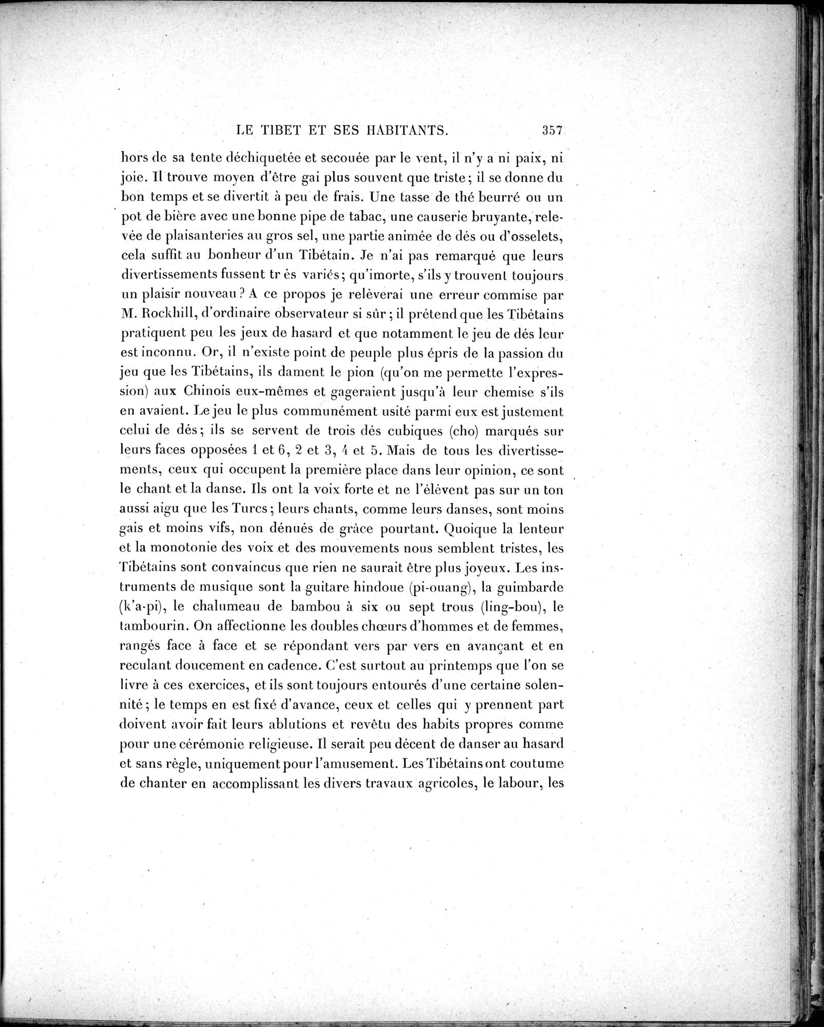 Mission Scientifique dans la Haute Asie 1890-1895 : vol.2 / 383 ページ（白黒高解像度画像）