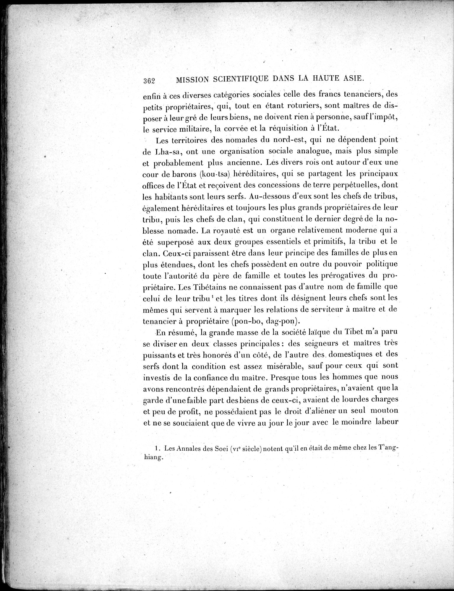 Mission Scientifique dans la Haute Asie 1890-1895 : vol.2 / Page 388 (Grayscale High Resolution Image)