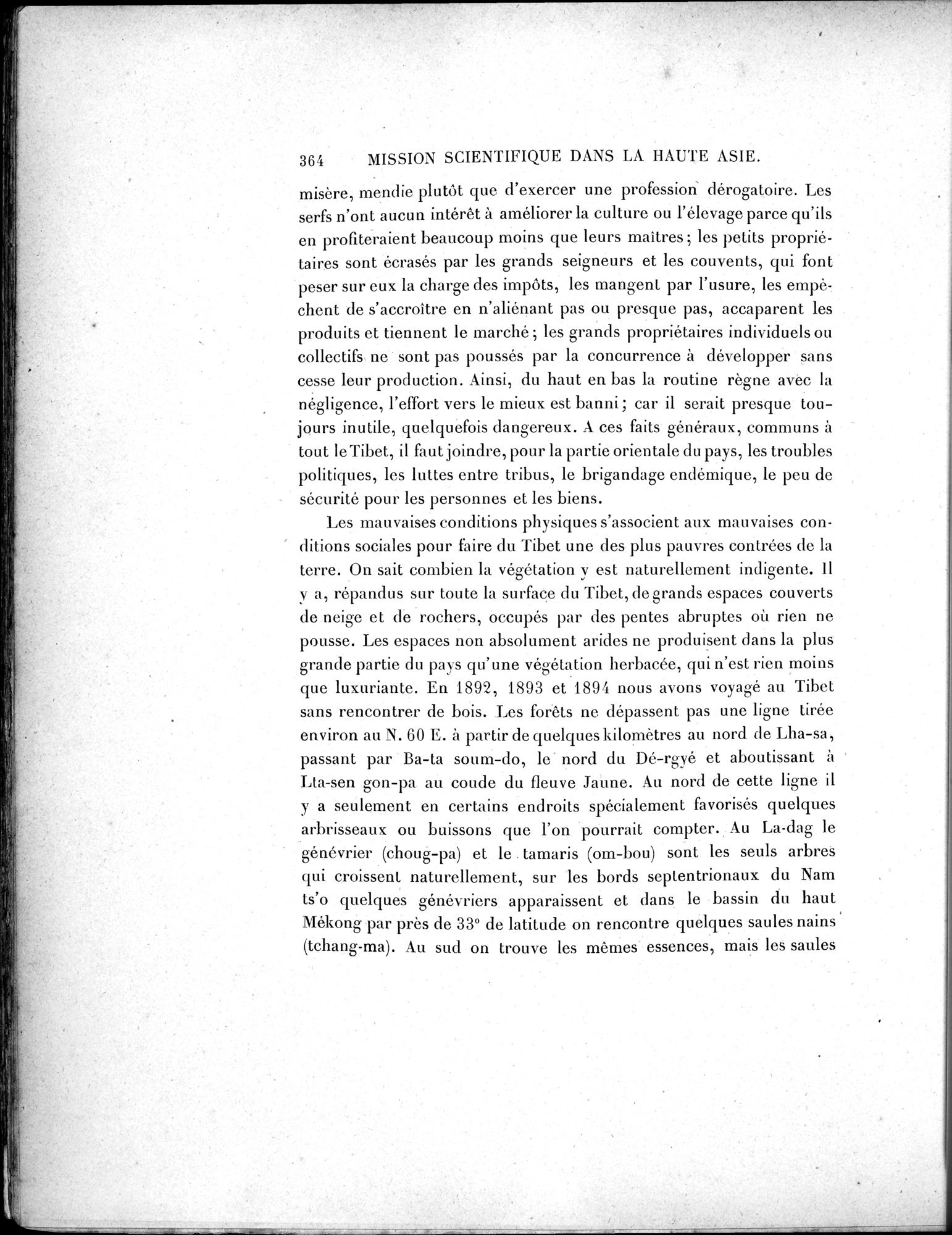 Mission Scientifique dans la Haute Asie 1890-1895 : vol.2 / Page 390 (Grayscale High Resolution Image)