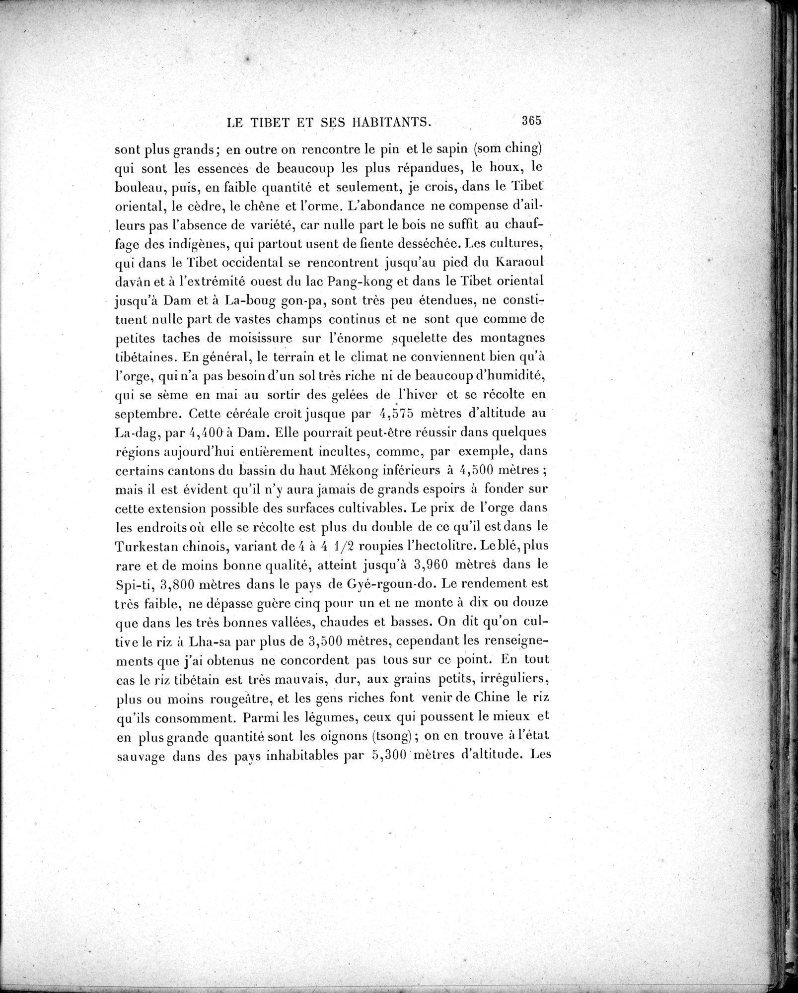 Mission Scientifique dans la Haute Asie 1890-1895 : vol.2 / 391 ページ（白黒高解像度画像）