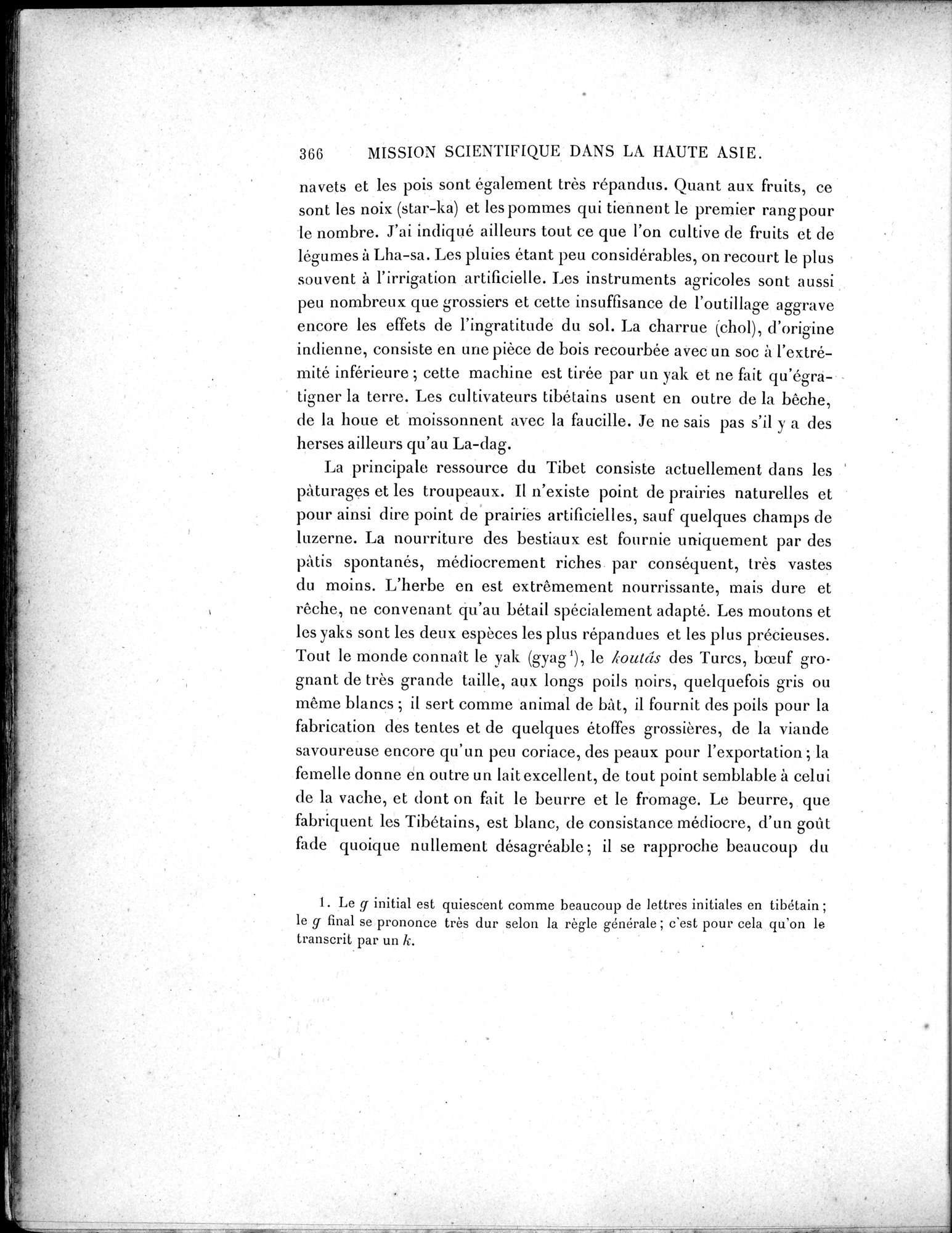 Mission Scientifique dans la Haute Asie 1890-1895 : vol.2 / Page 392 (Grayscale High Resolution Image)