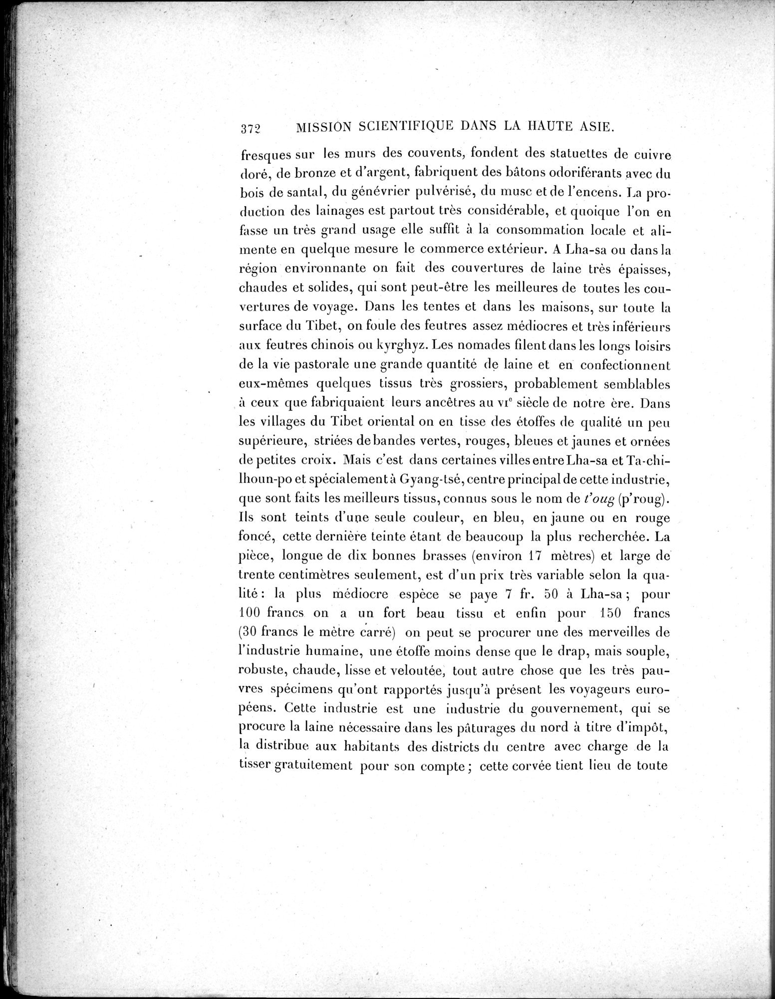 Mission Scientifique dans la Haute Asie 1890-1895 : vol.2 / Page 398 (Grayscale High Resolution Image)