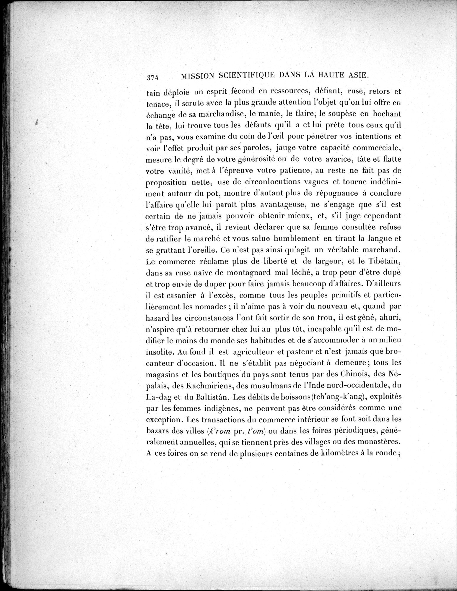 Mission Scientifique dans la Haute Asie 1890-1895 : vol.2 / 400 ページ（白黒高解像度画像）