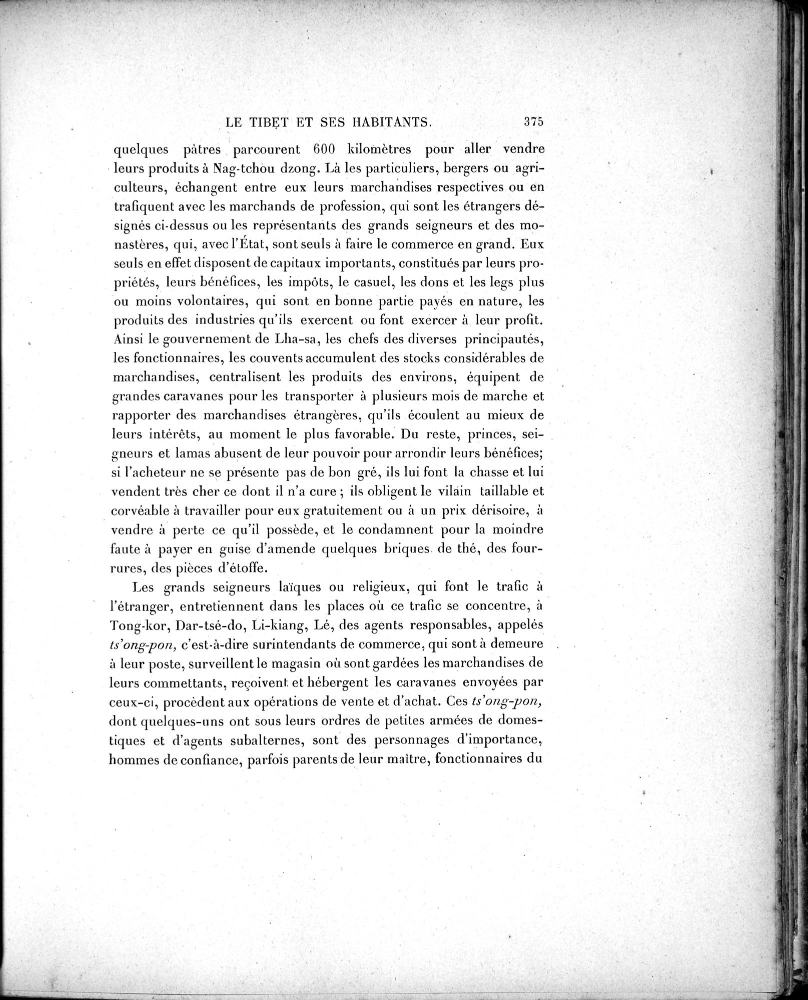 Mission Scientifique dans la Haute Asie 1890-1895 : vol.2 / 401 ページ（白黒高解像度画像）