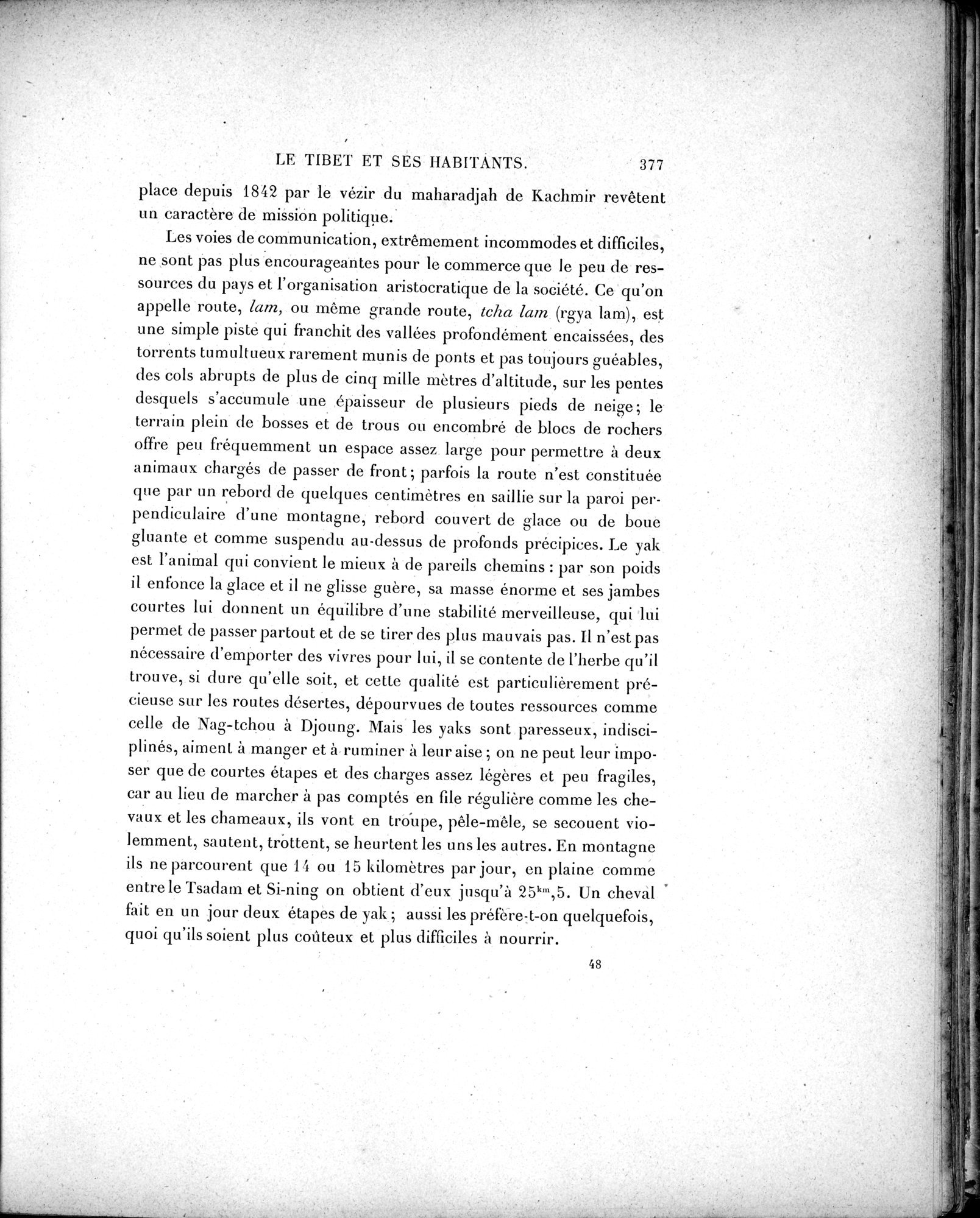 Mission Scientifique dans la Haute Asie 1890-1895 : vol.2 / Page 403 (Grayscale High Resolution Image)