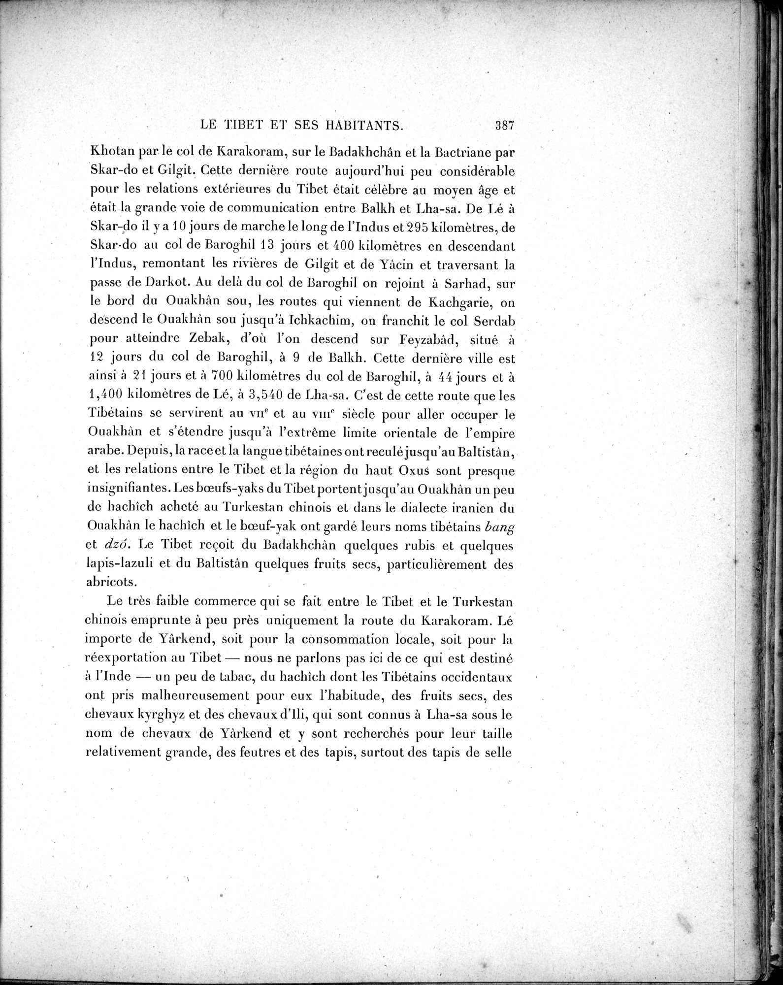 Mission Scientifique dans la Haute Asie 1890-1895 : vol.2 / 413 ページ（白黒高解像度画像）
