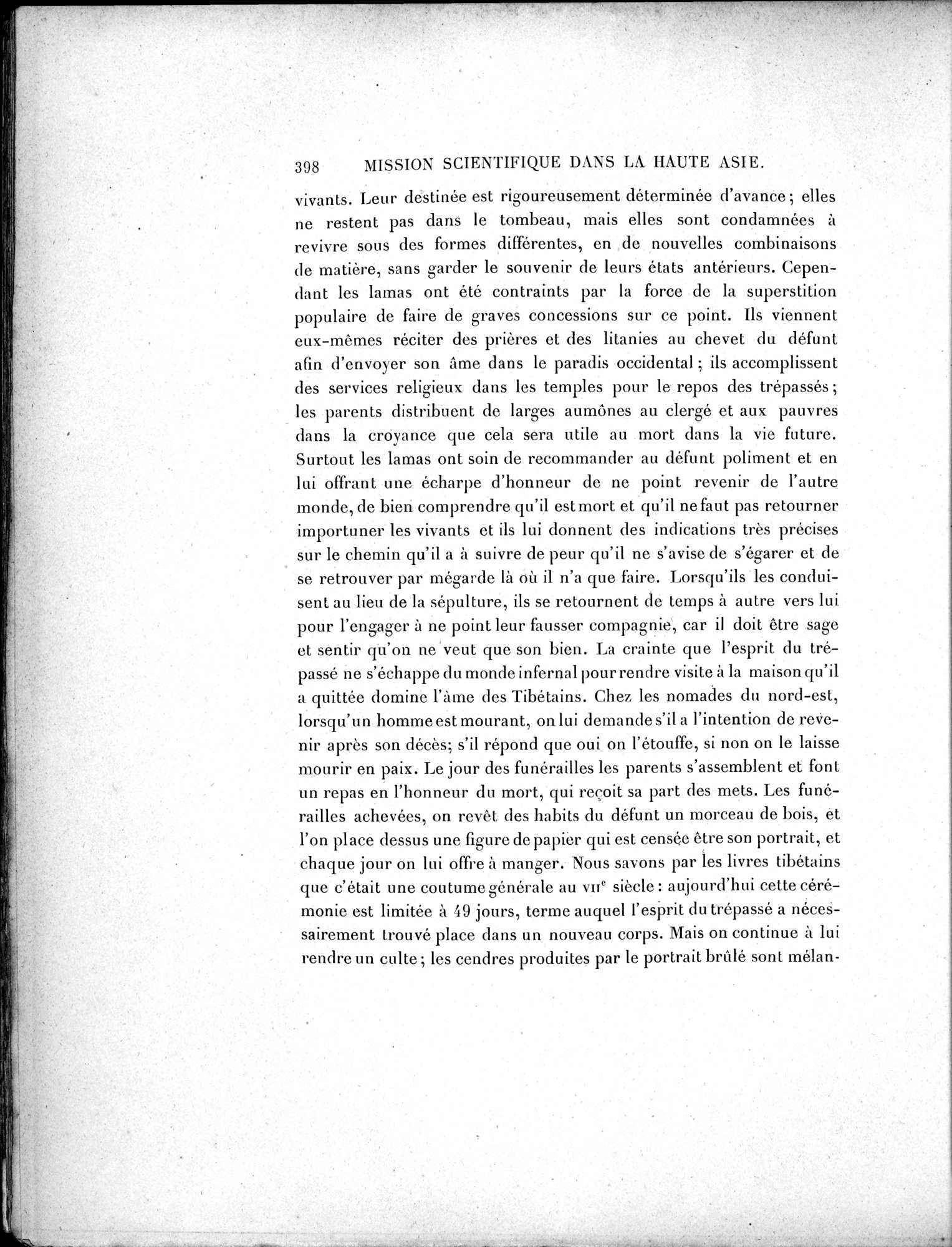 Mission Scientifique dans la Haute Asie 1890-1895 : vol.2 / 424 ページ（白黒高解像度画像）